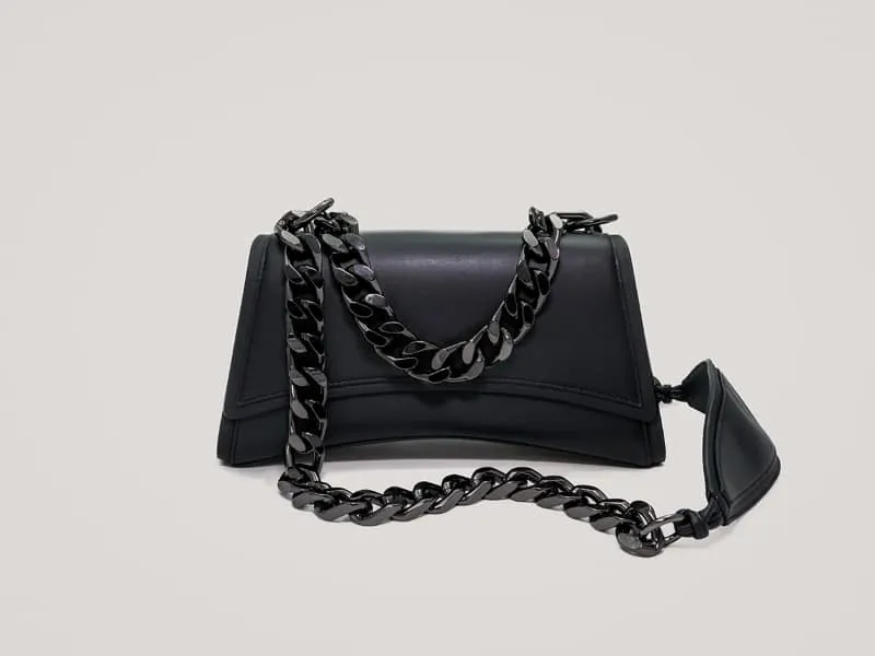 Dharma Vegan Cactus Leather Crossbody | Matte Black