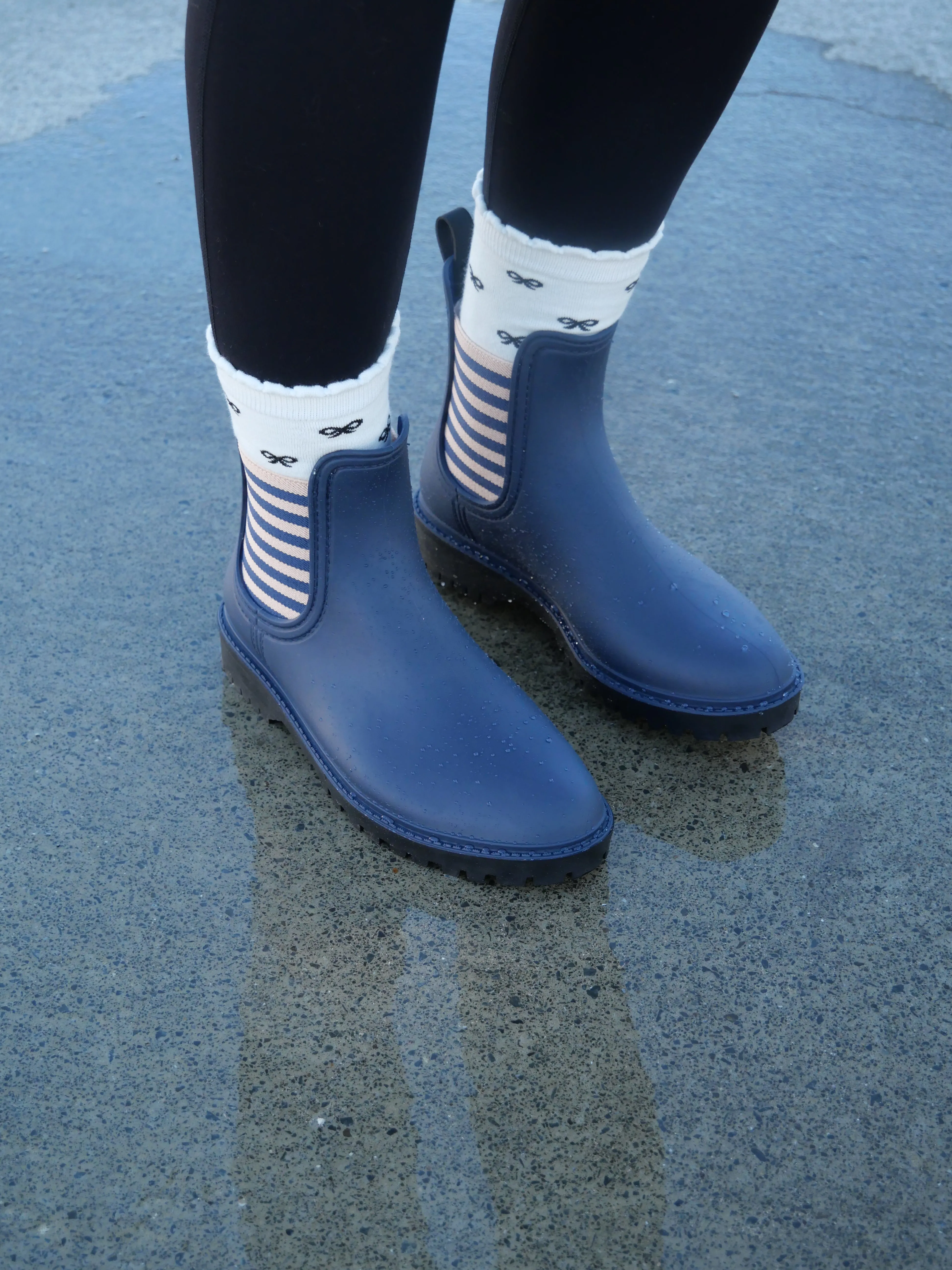 Diana Ferrari Laurina Gumboot Navy Stripe