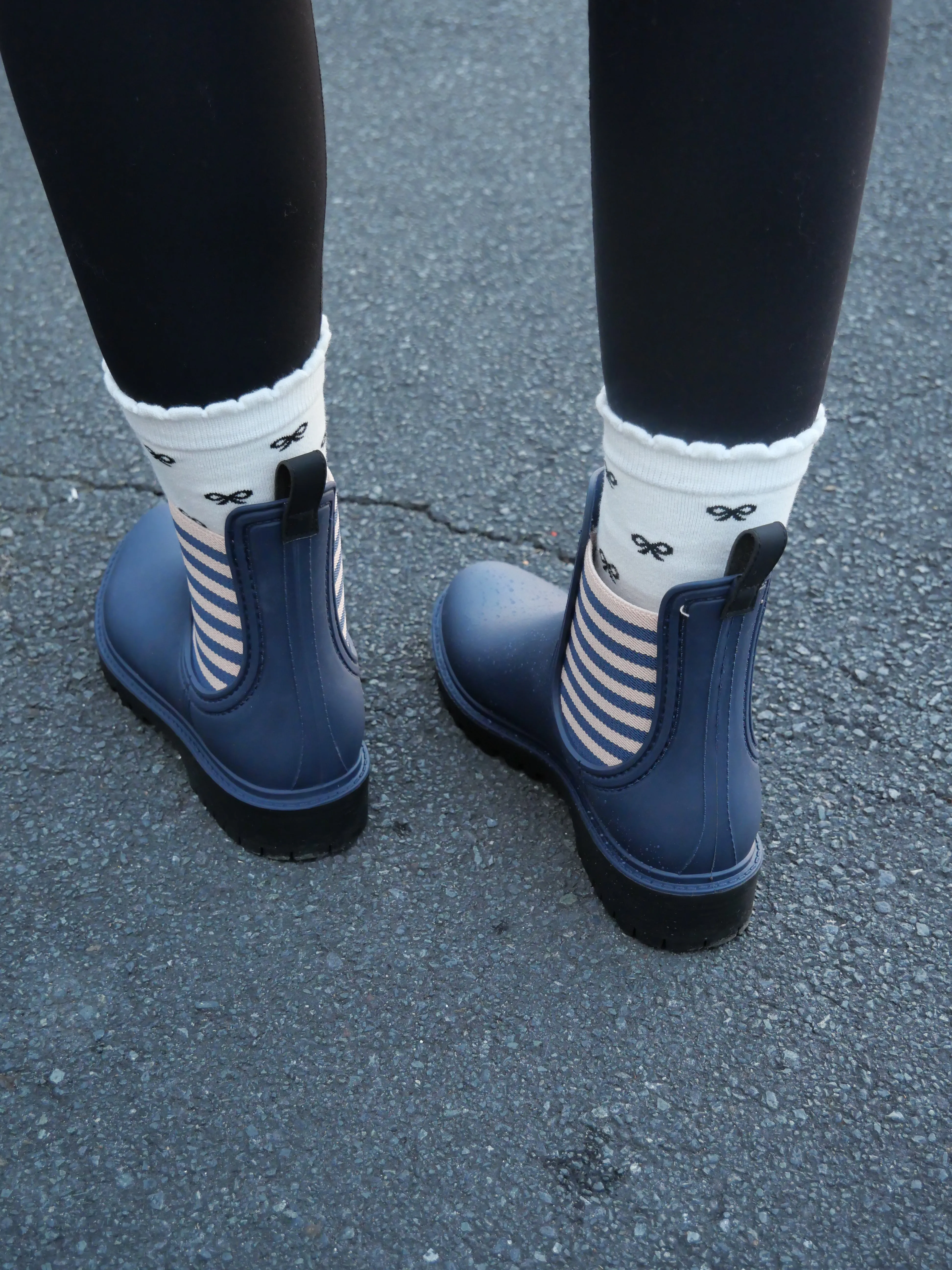 Diana Ferrari Laurina Gumboot Navy Stripe