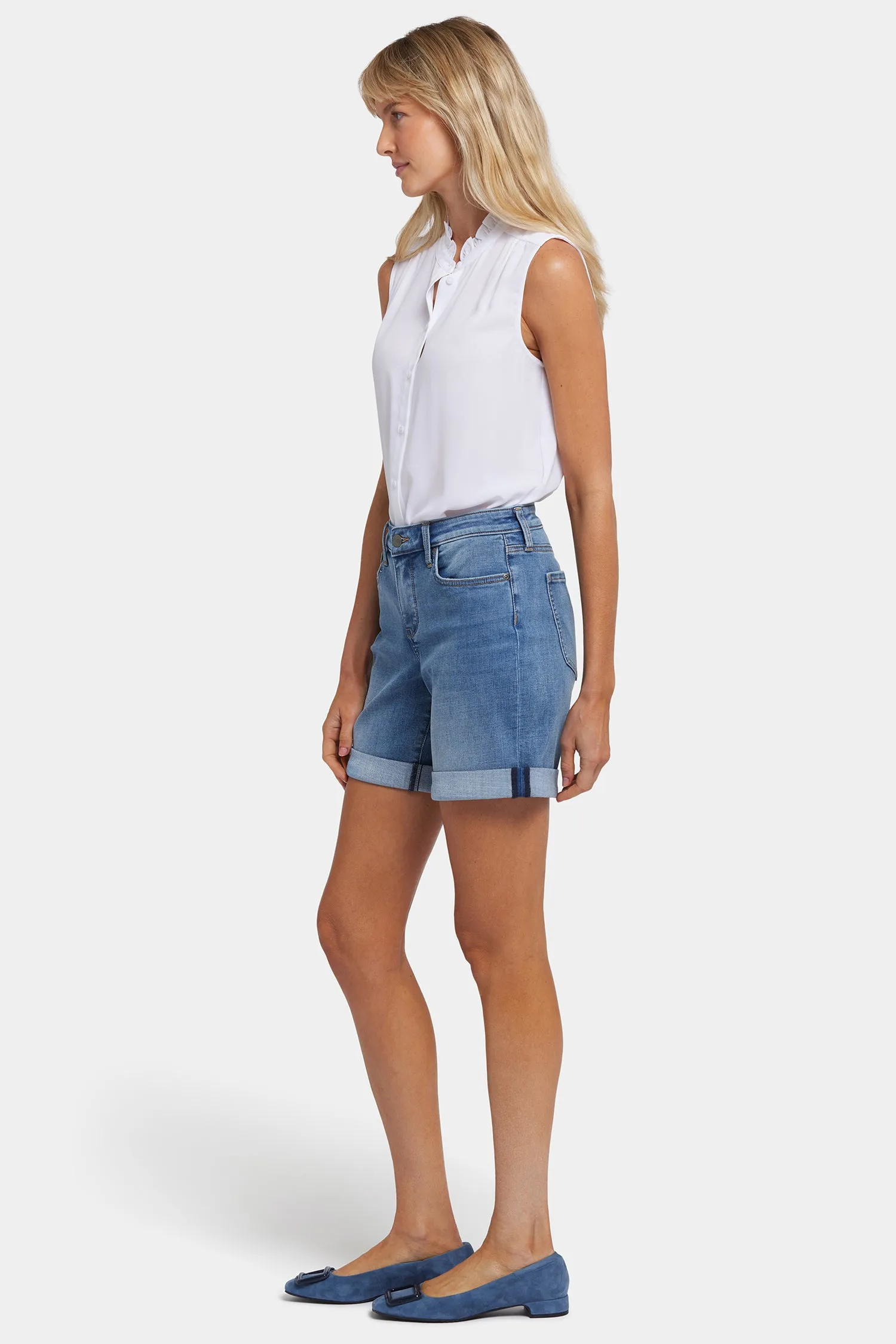 Diana Relaxed Denim Shorts - Barcelona Breeze
