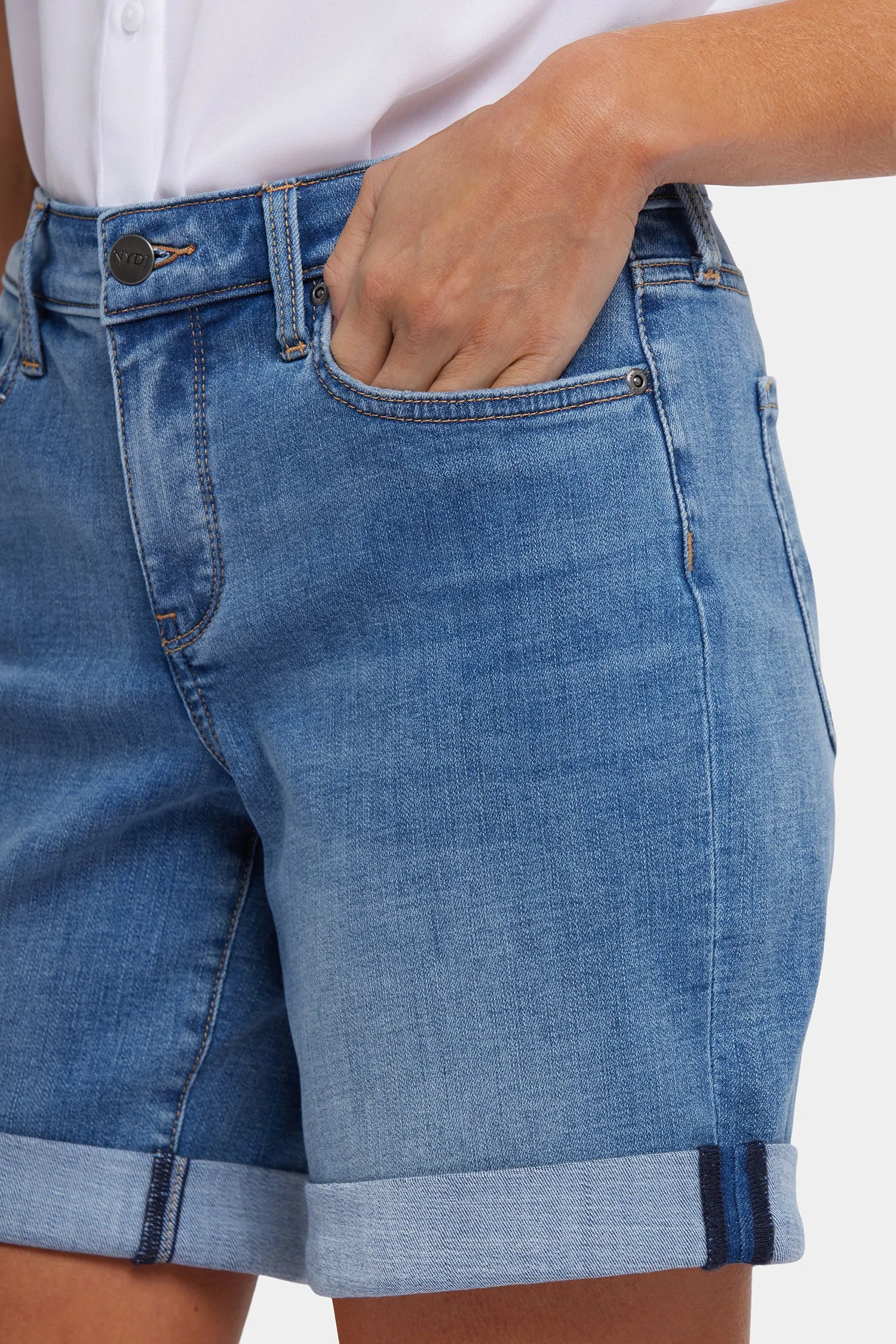 Diana Relaxed Denim Shorts - Barcelona Breeze