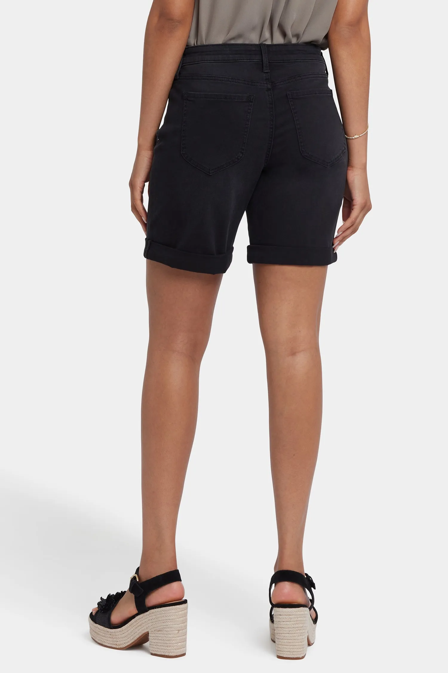 Diana Relaxed Denim Shorts - Cadiz Royal