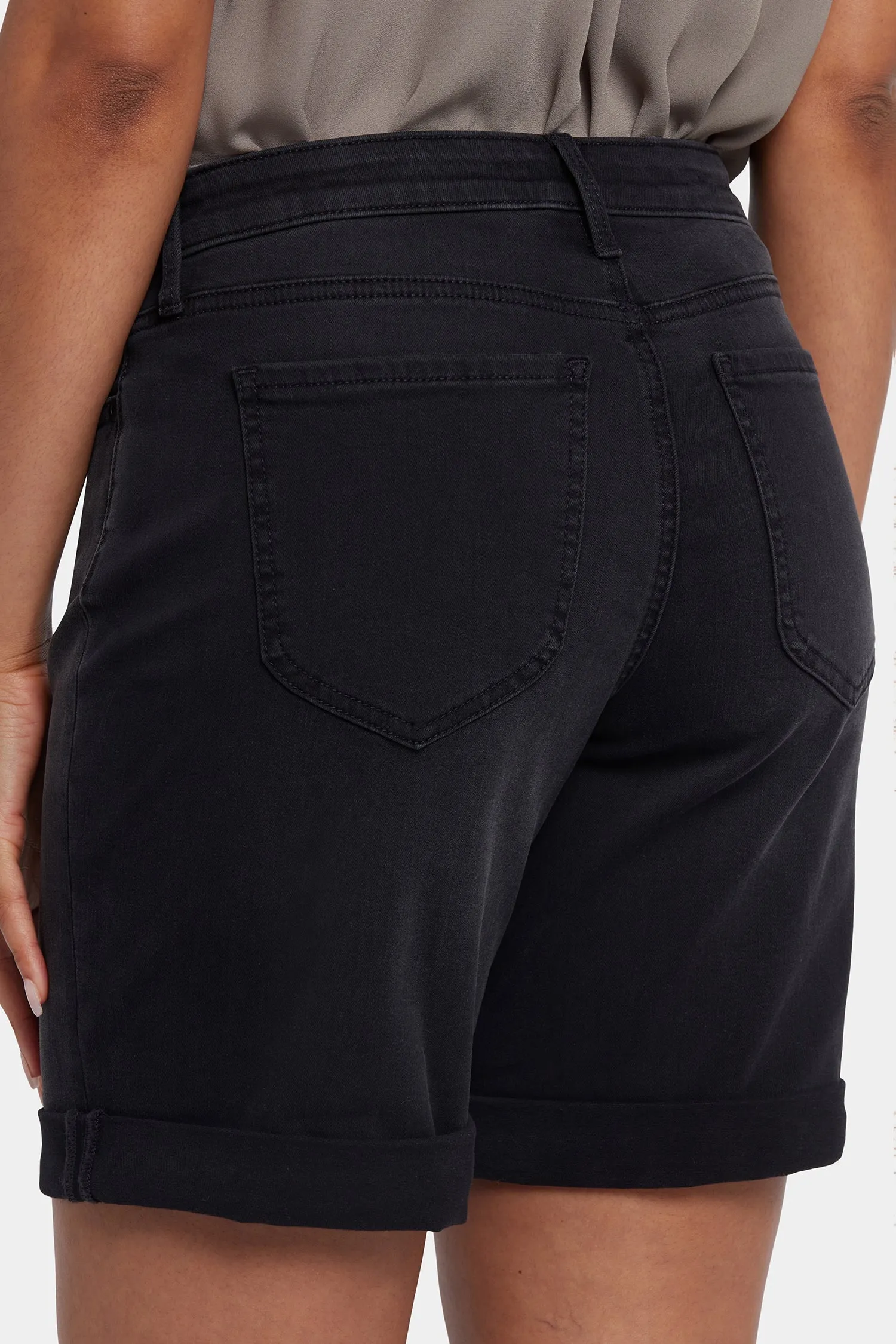 Diana Relaxed Denim Shorts - Cadiz Royal