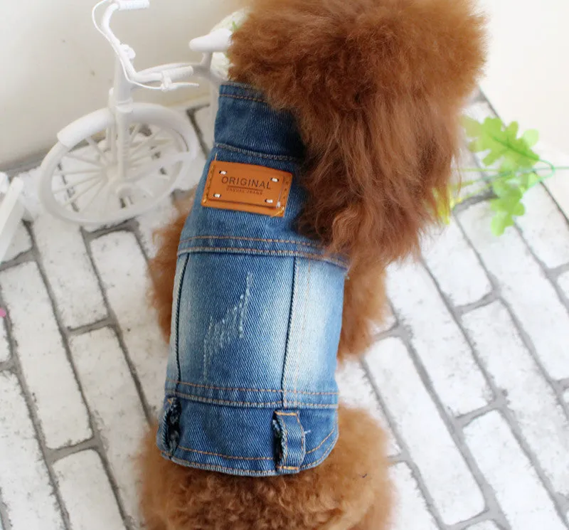 Dog clothes pet autumn and winter cowboy clothing C4B
