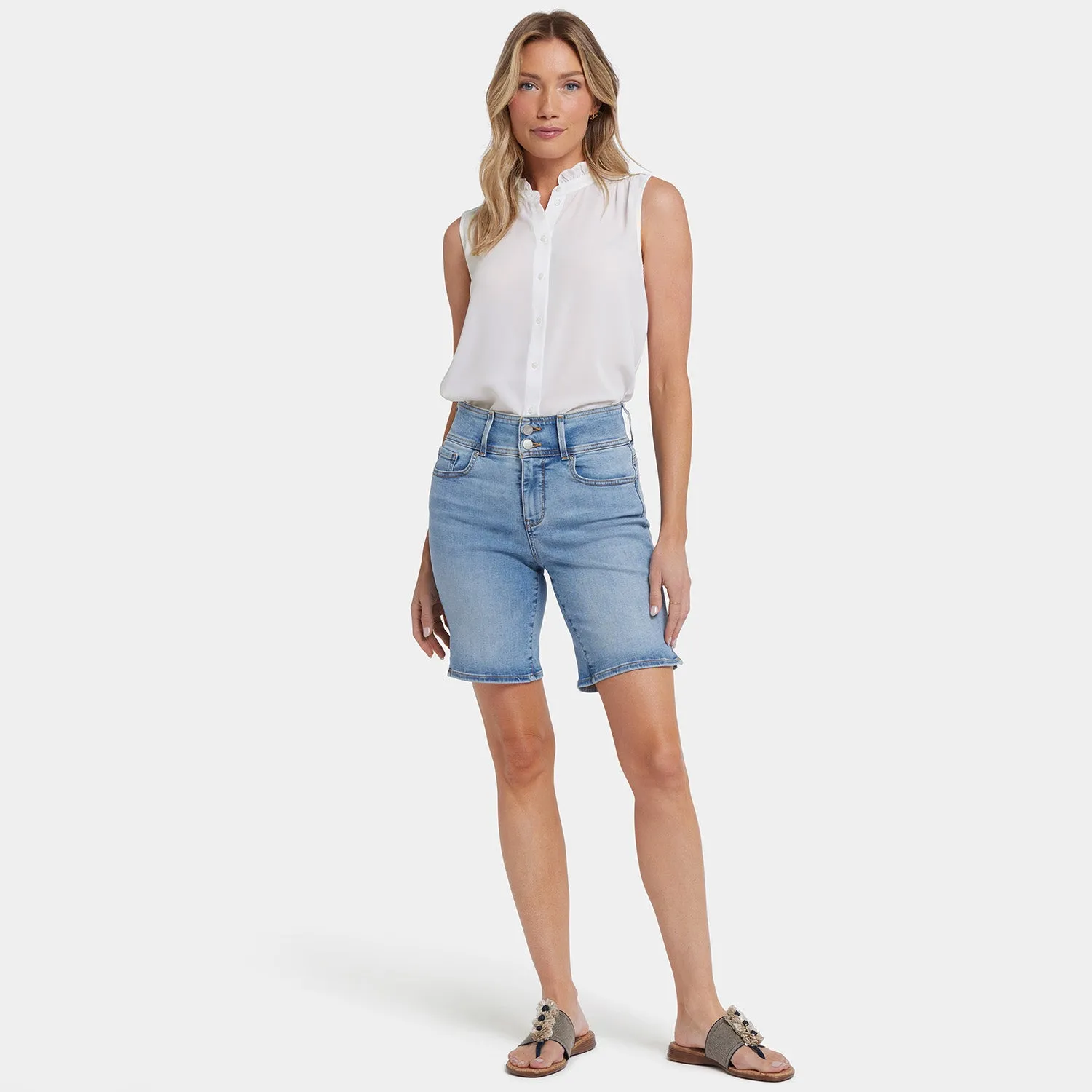 Ella Denim Shorts - Santiago Sea