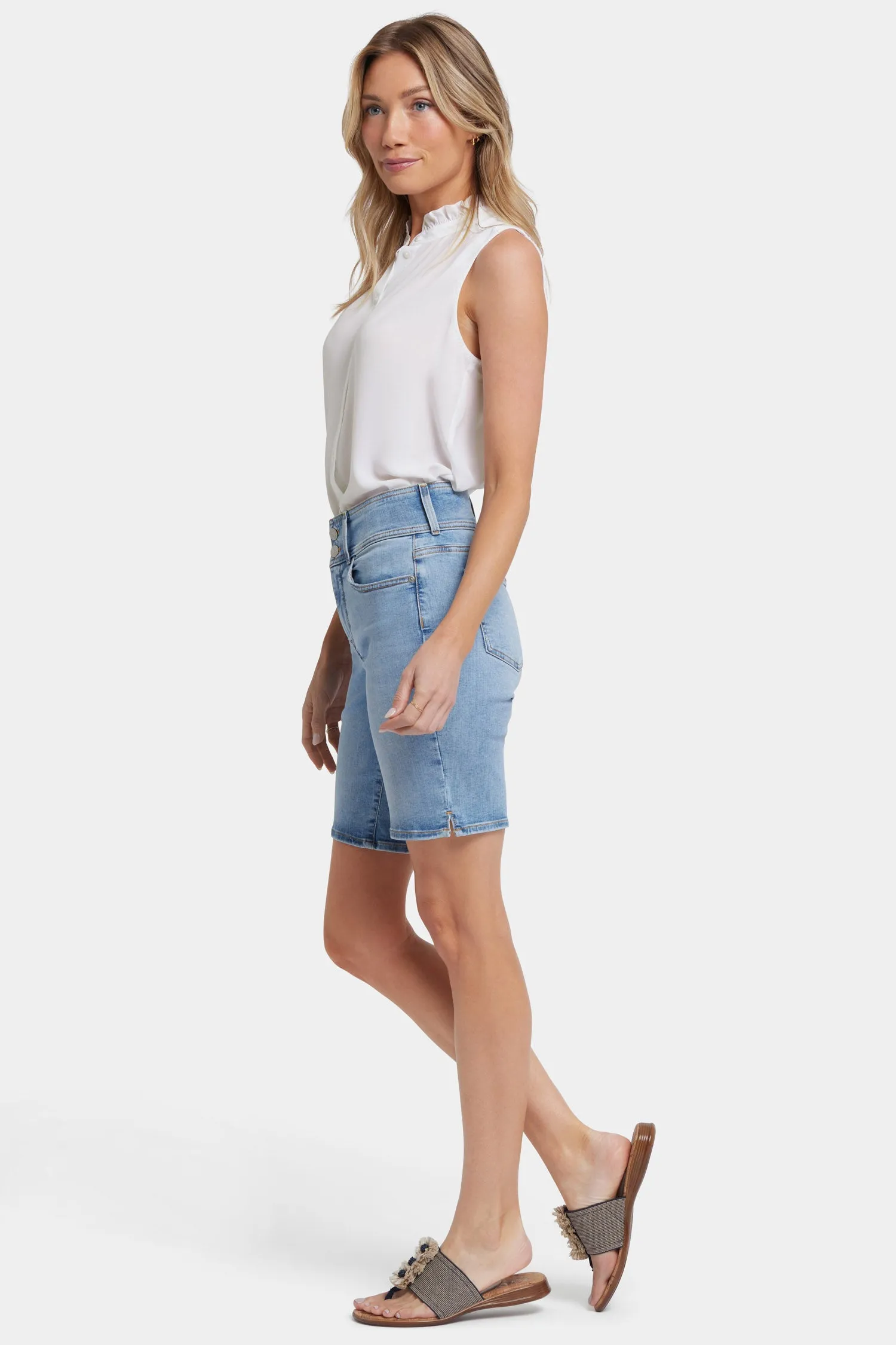 Ella Denim Shorts - Santiago Sea