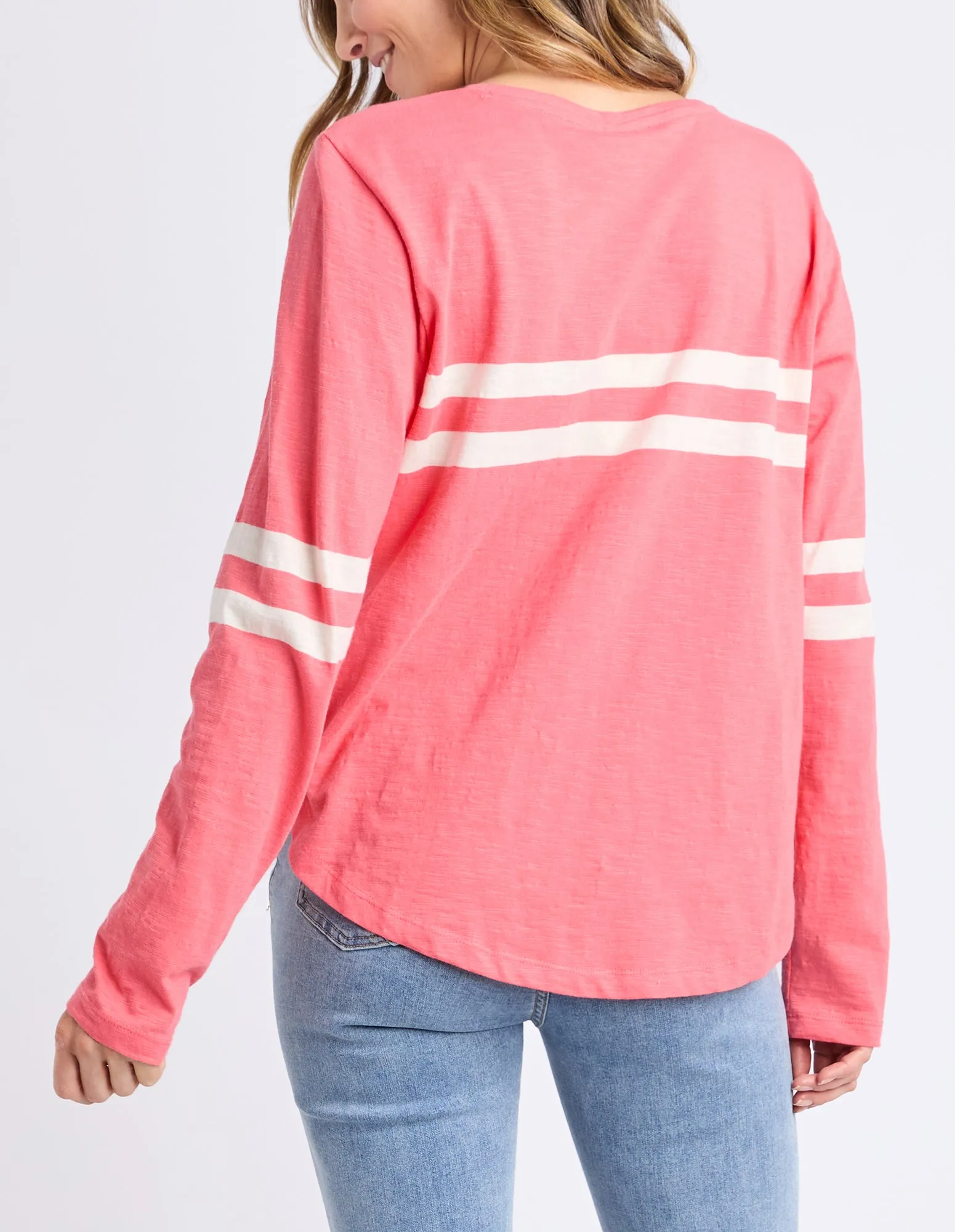 Elm Adora Long Sleeve Tee Cosy Coral