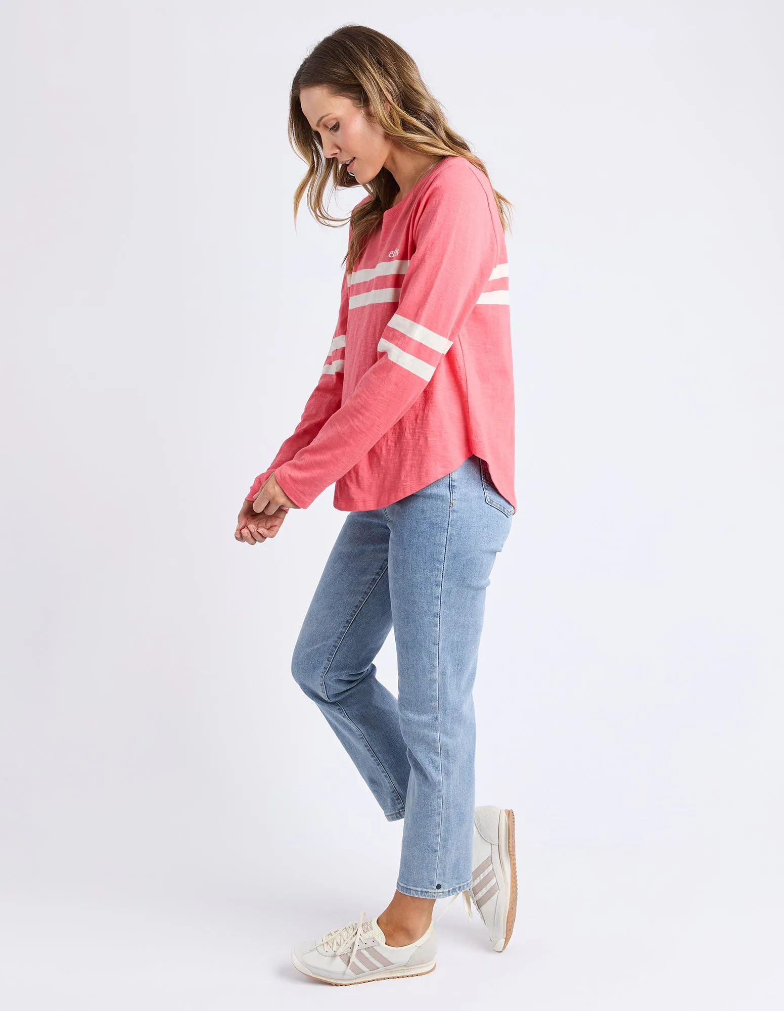 Elm Adora Long Sleeve Tee Cosy Coral