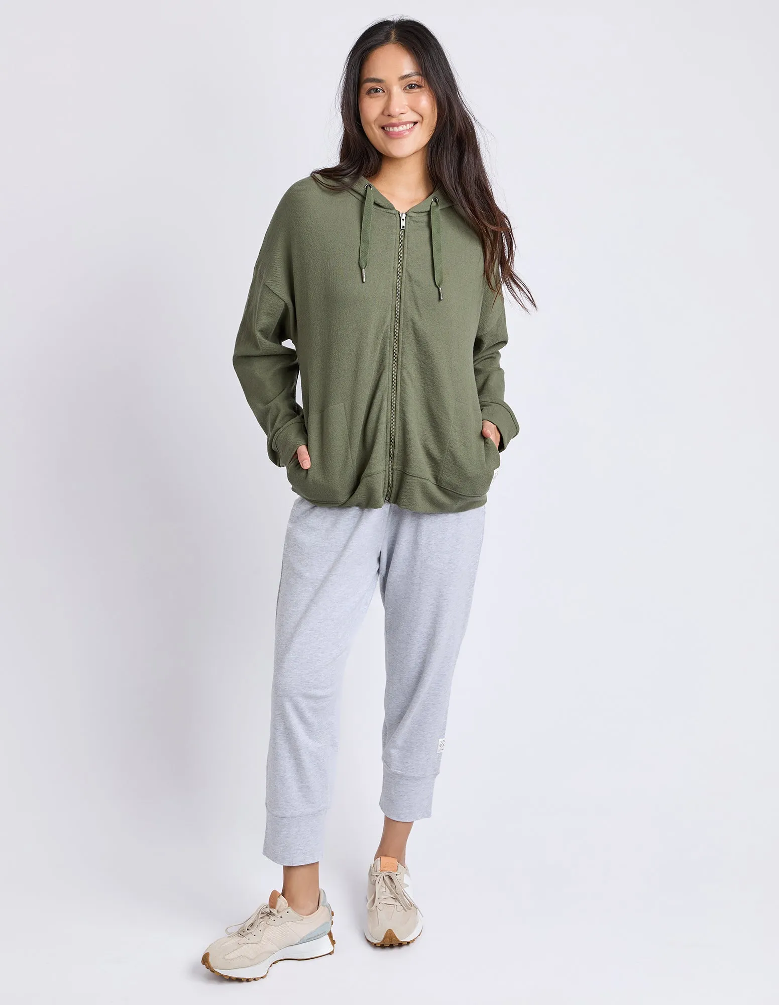 Elm Beachy L/S Zip Hoodie Four Leaf Clover