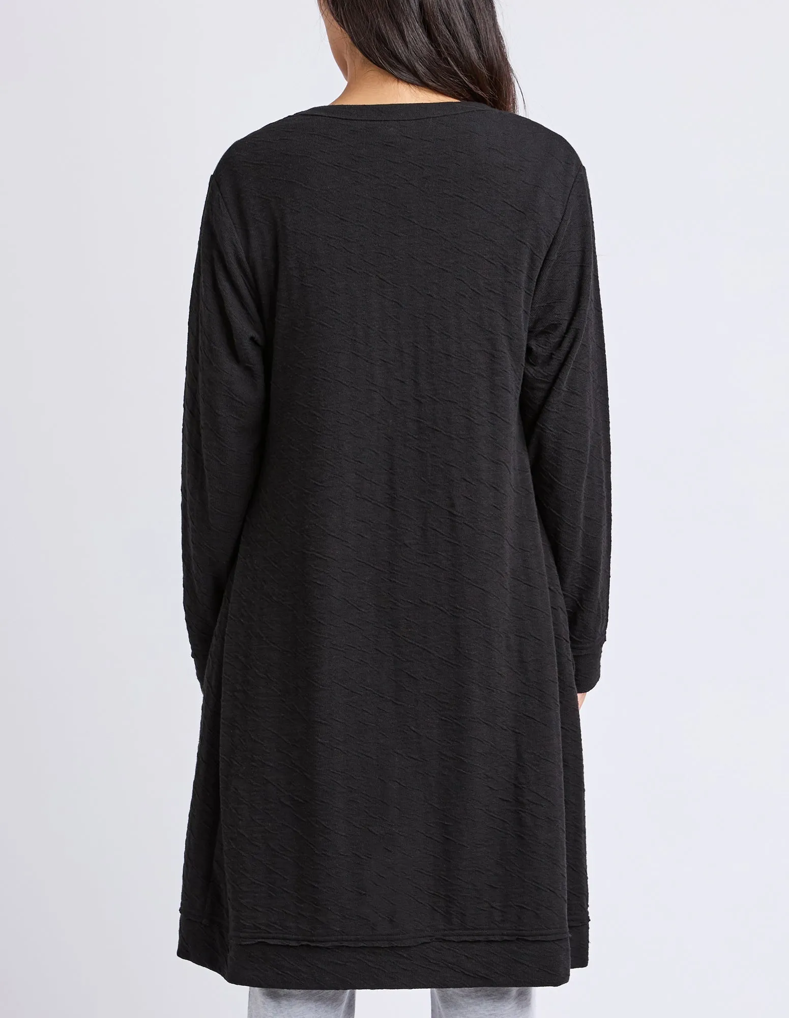 Elm Haven Jersey Cardi Black