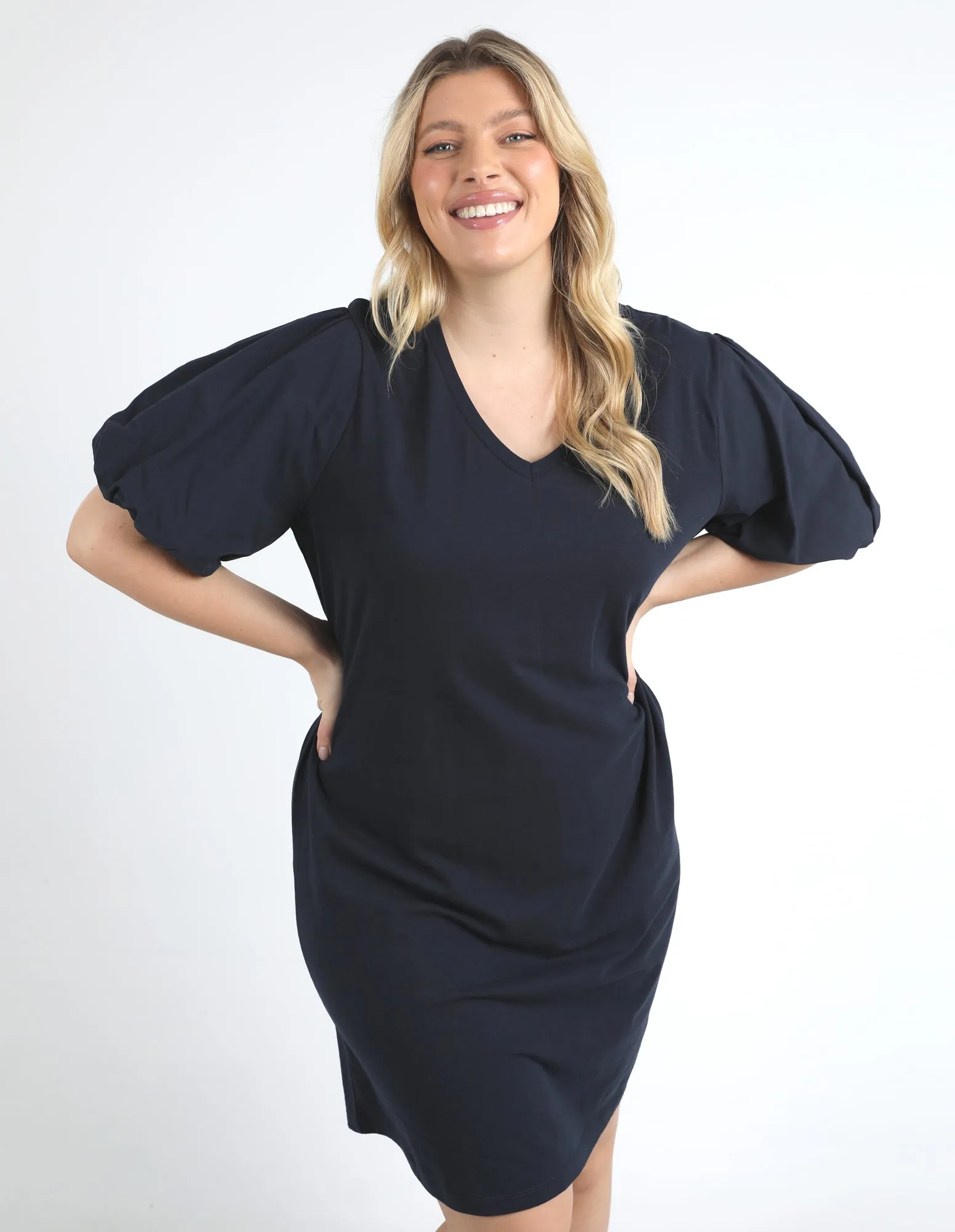 Elm Joy Dress Navy