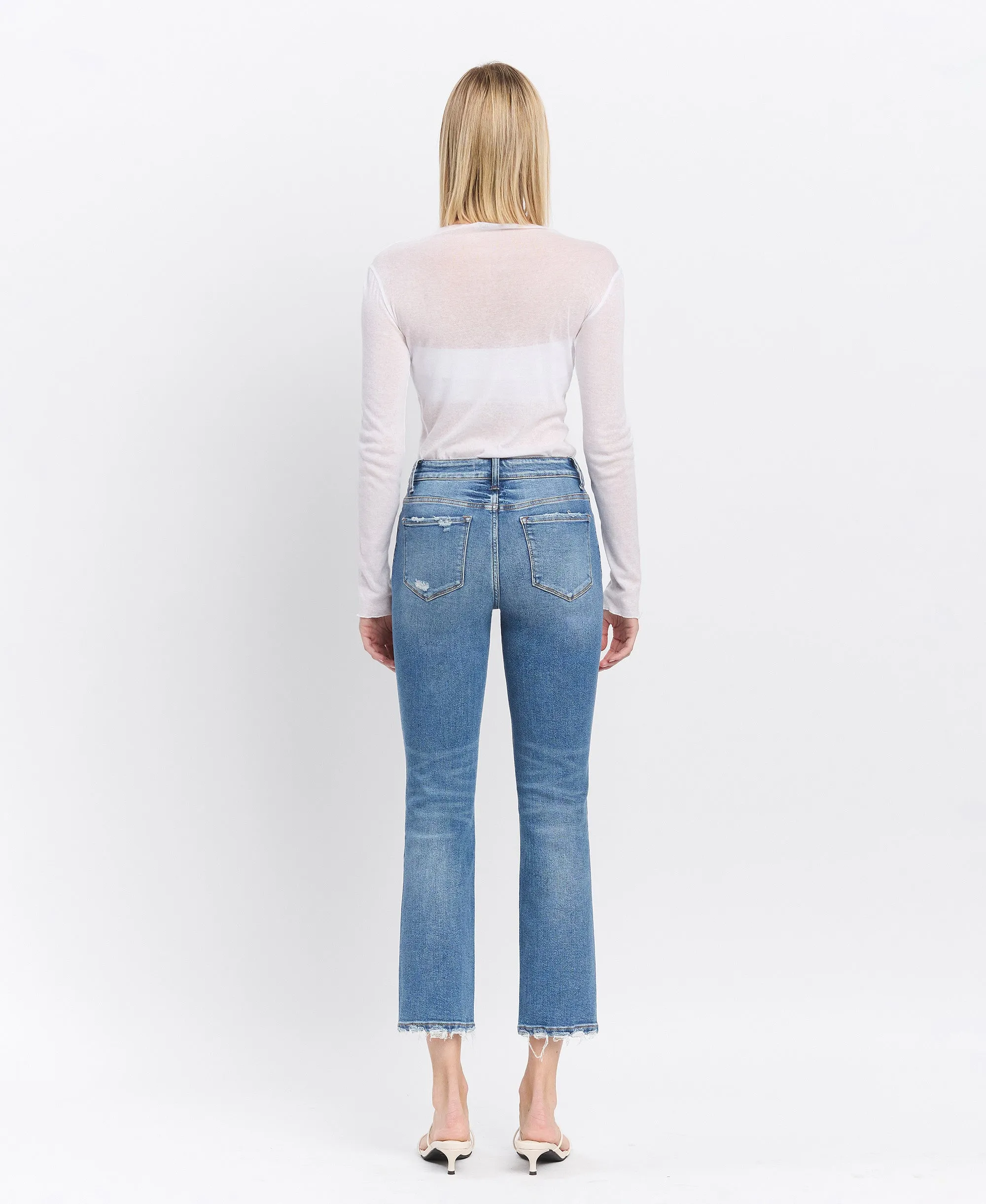 Excellant - High Rise Slim Straight Jeans