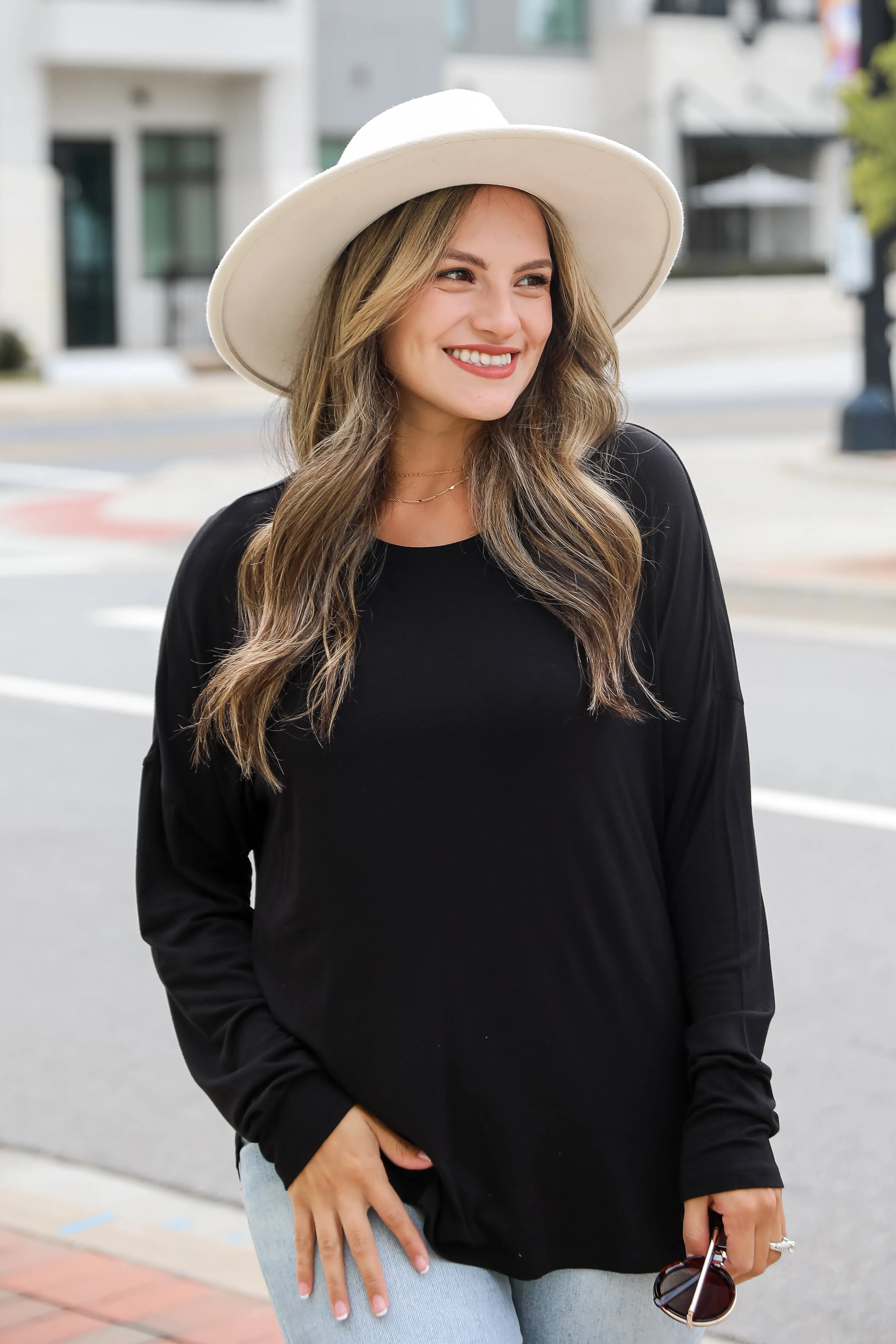 FINAL SALE - Callie Everyday Long Sleeve Tee - DU DEAL