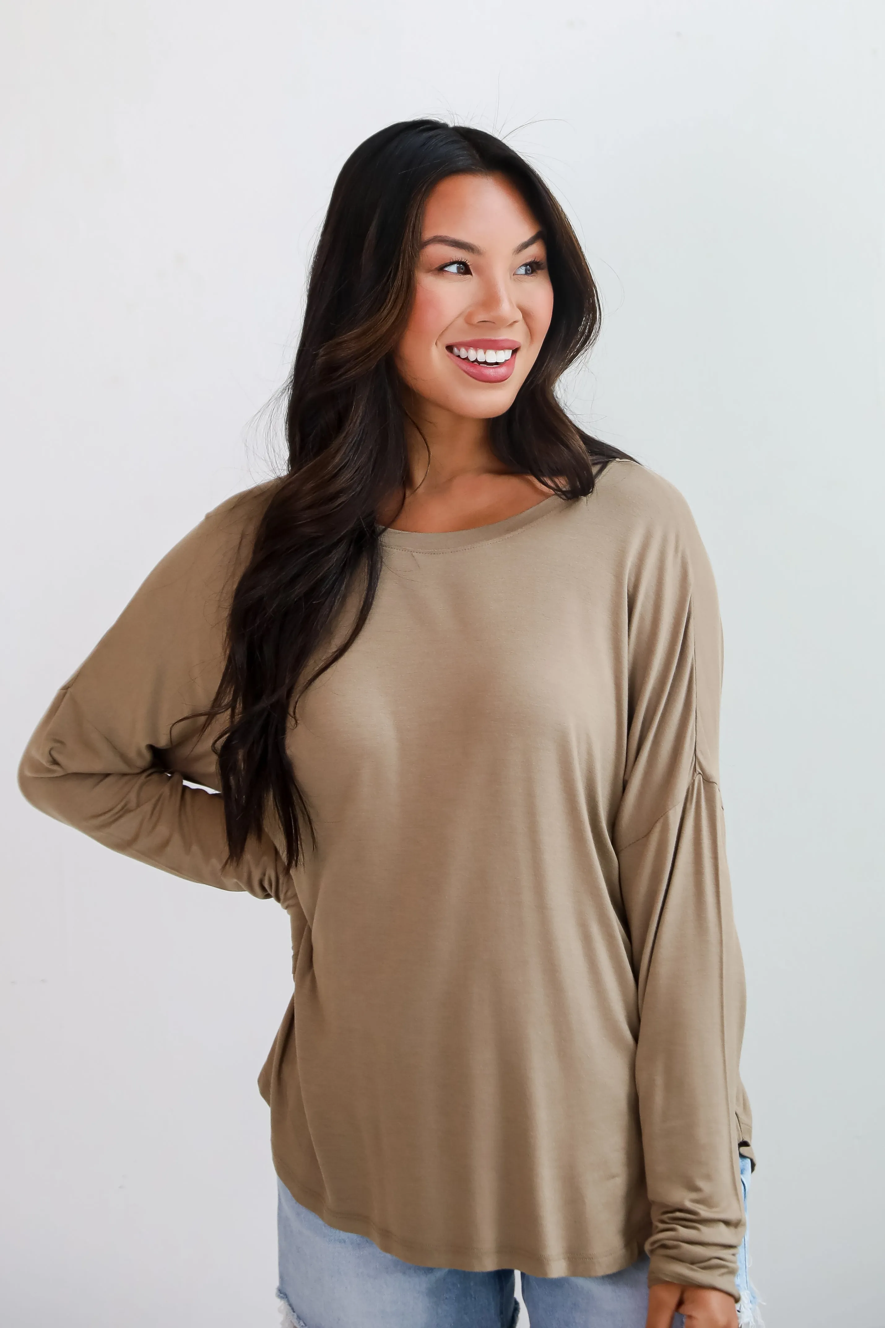 FINAL SALE - Callie Everyday Long Sleeve Tee - DU DEAL
