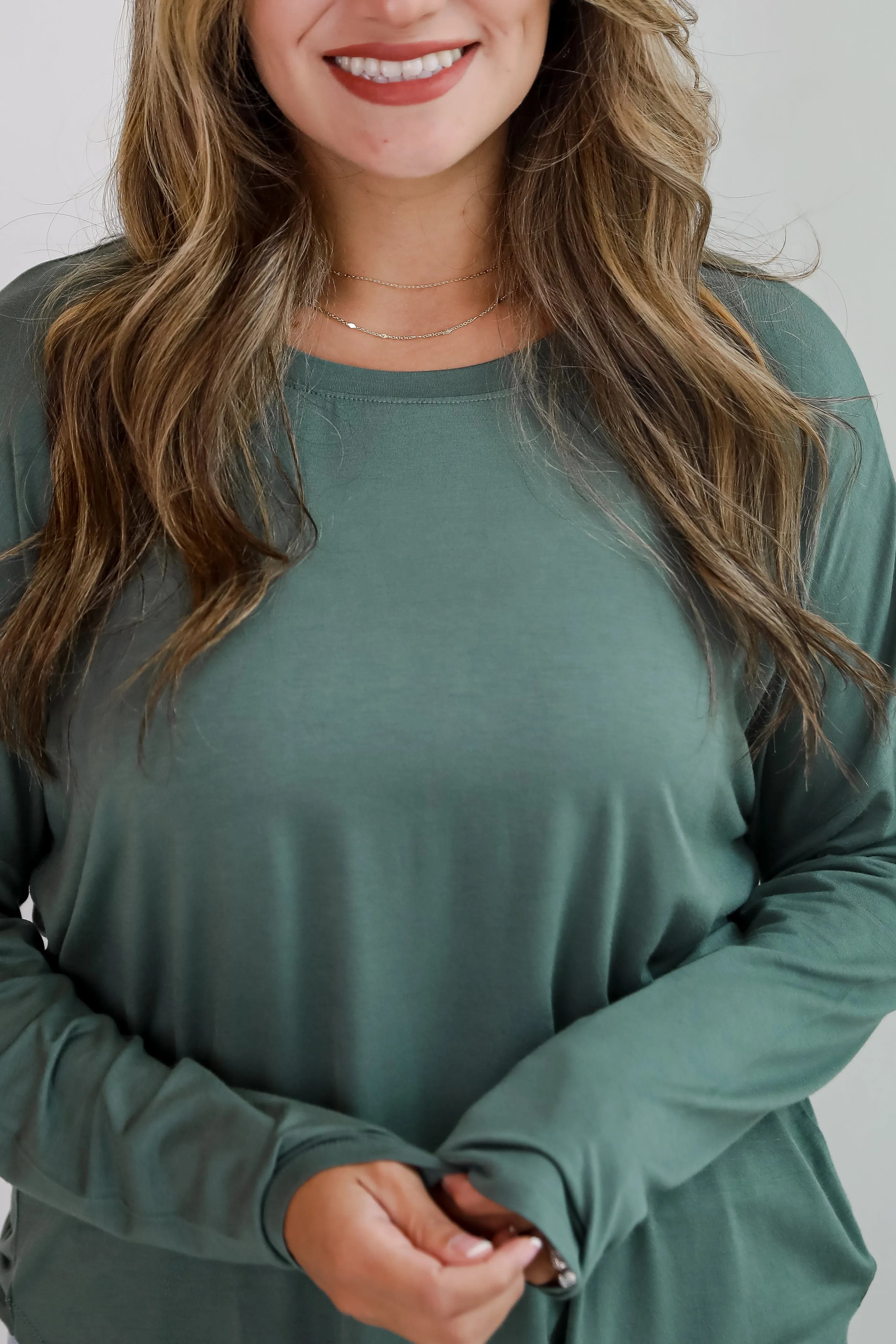 FINAL SALE - Callie Everyday Long Sleeve Tee - DU DEAL