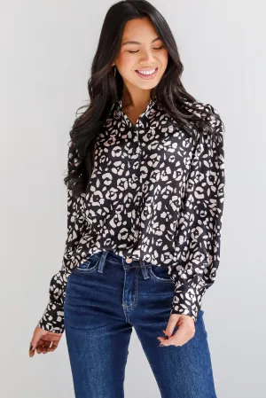 FINAL SALE - Luxe Favorite Black Button-Up Blouse
