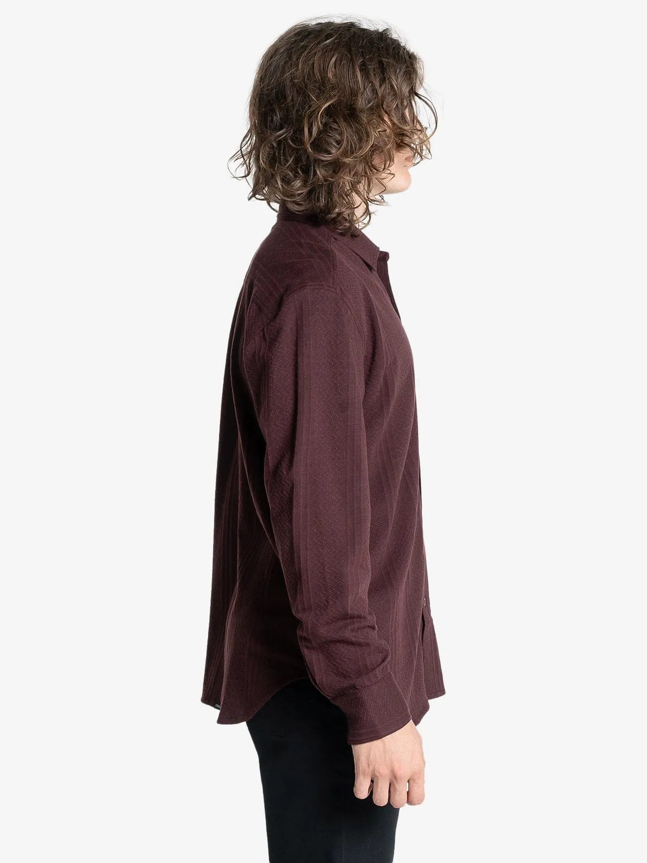 Future Feelings Long Sleeve Shirt - Deep Plum