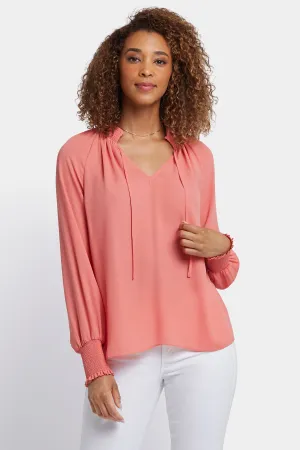 Gemma Blouse - Coral Haze