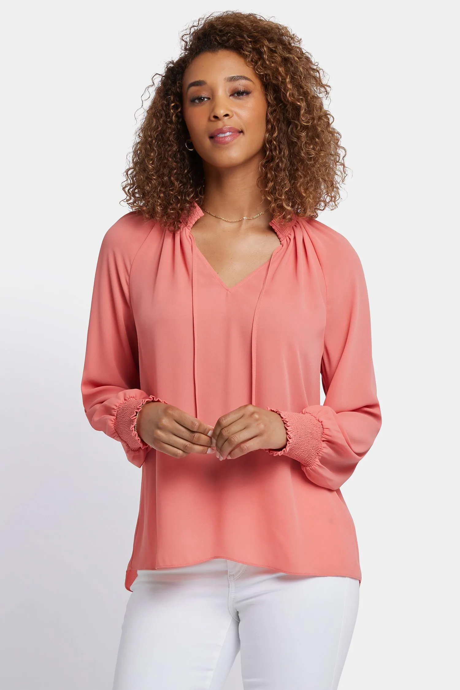 Gemma Blouse - Coral Haze