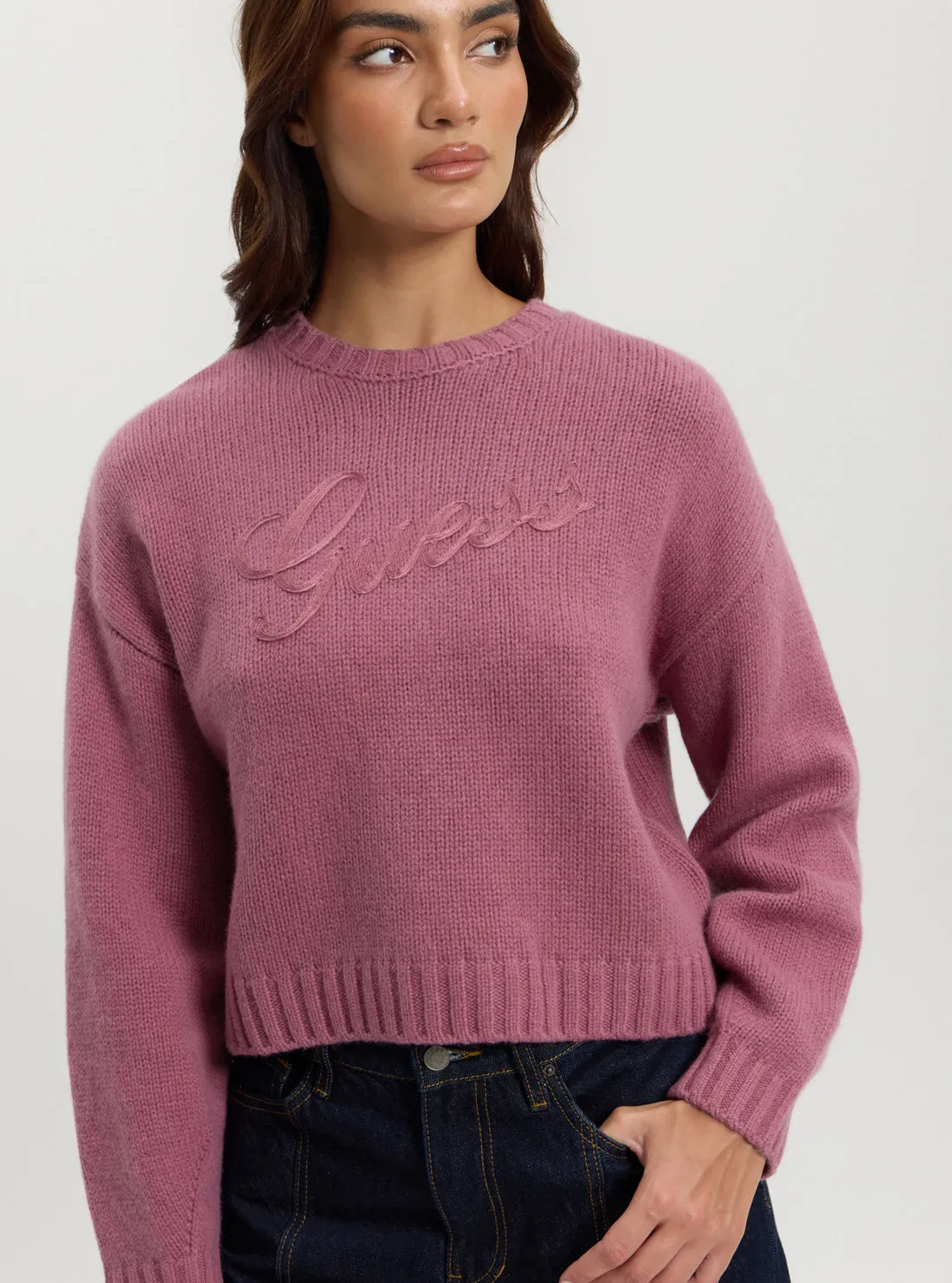 Guess Originals Pink Vintage Graphic Sweater