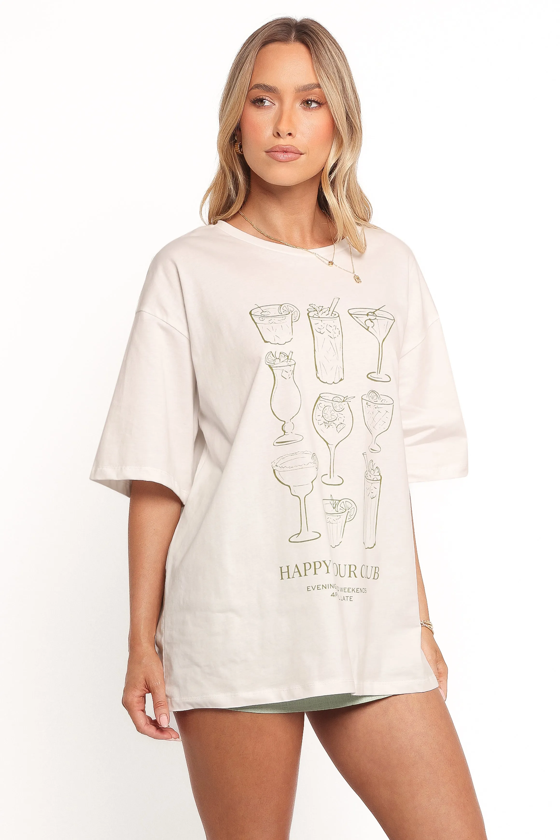 Happy Hour Tee - White