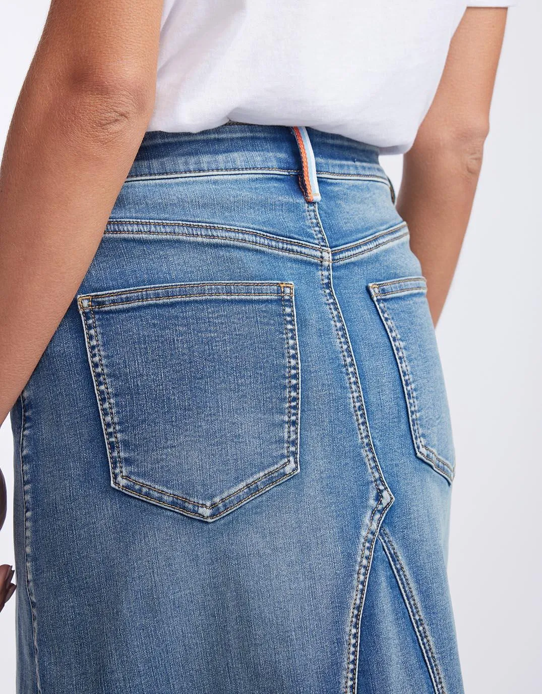 Harper Denim Skirt - Mid Wash