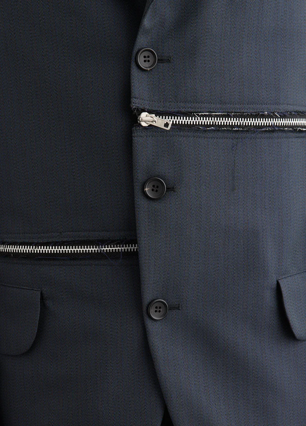 Herringbone Horizontal Zip Jacket