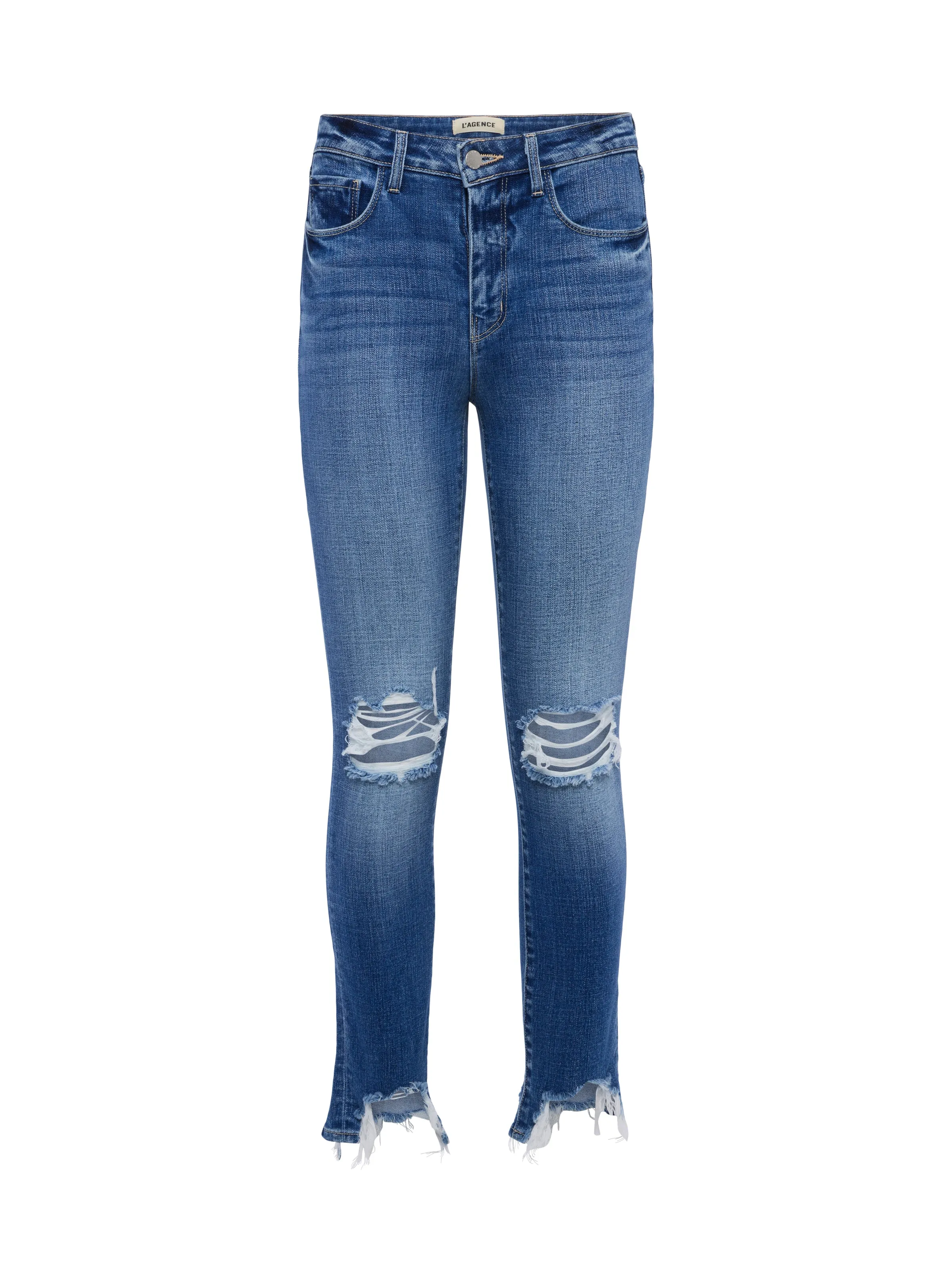 High Line Distressed Skinny Jean
