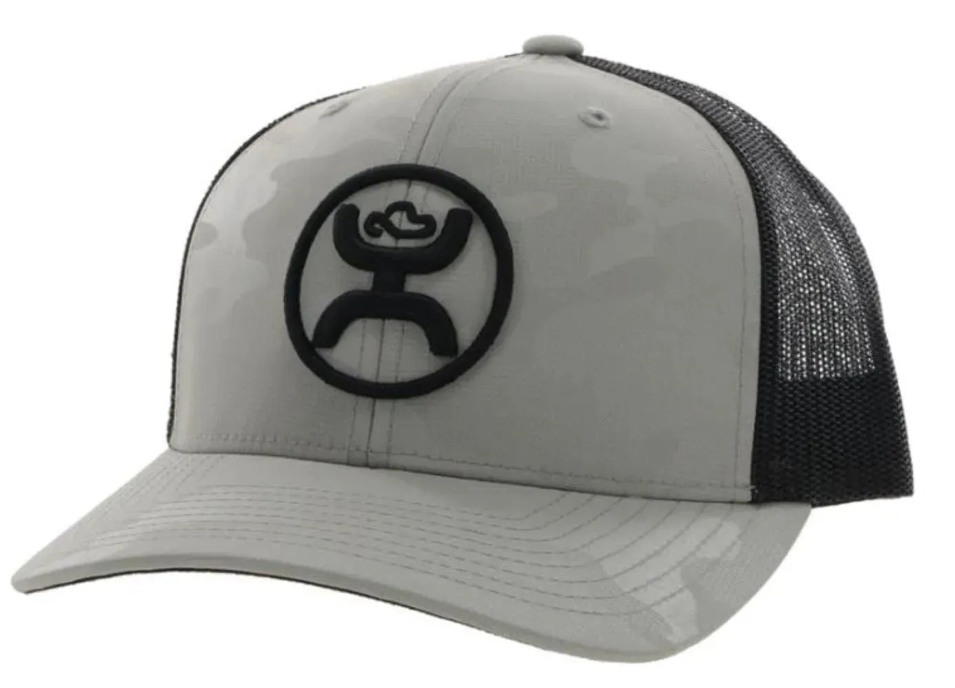 HOOey O Classic Camo (Grey/Black) - Trucker Cap