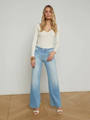 Joanne Low-Rise Wide-Leg Jean