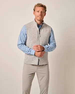 Johnnie-O Men's Denali Double-Zip Fleece Vest