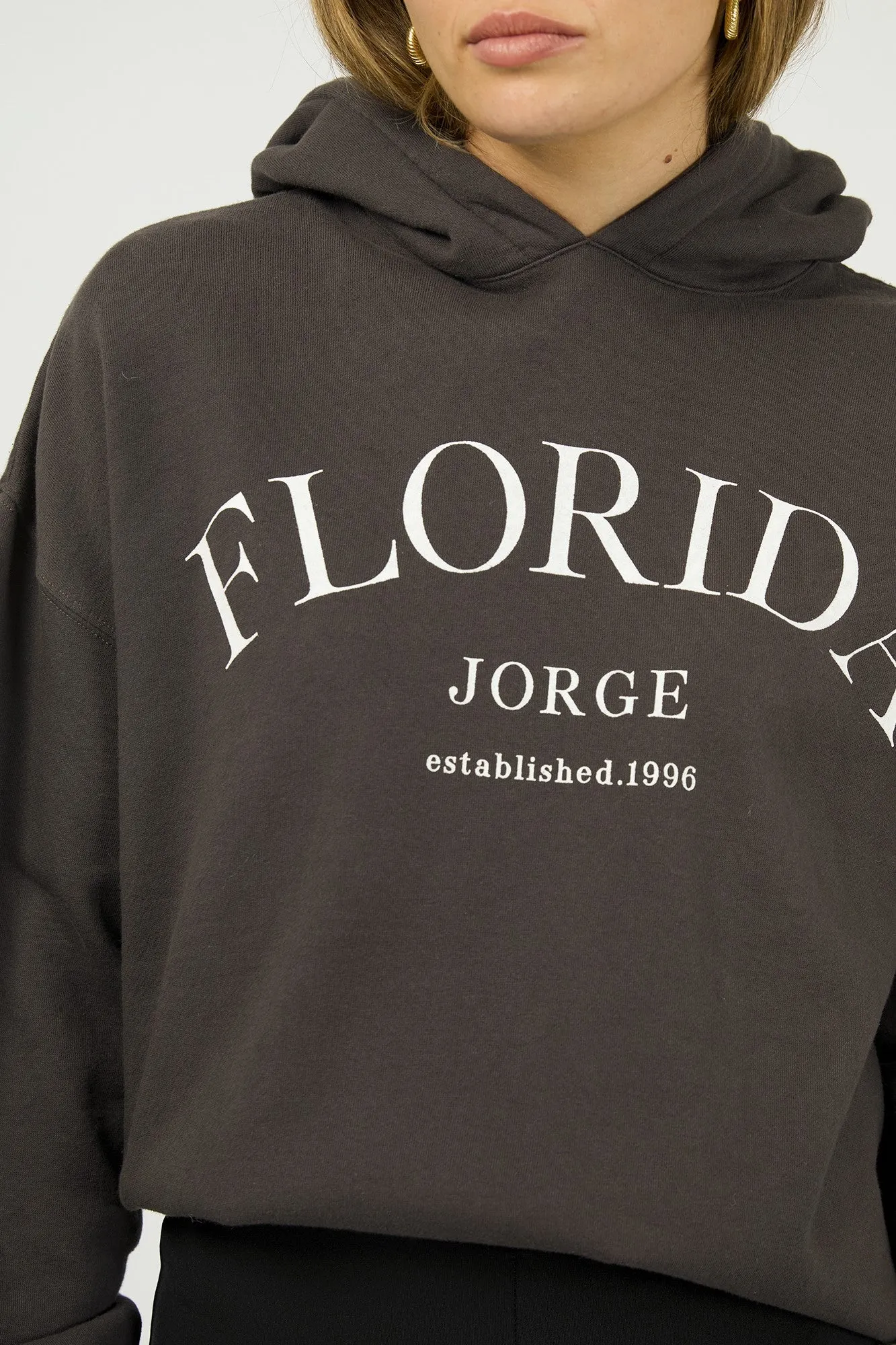 Jorge Florida Hoodie Washed Black