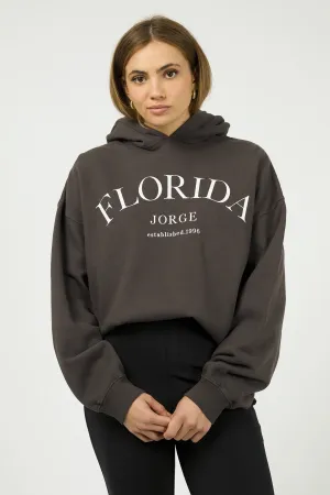 Jorge Florida Hoodie Washed Black