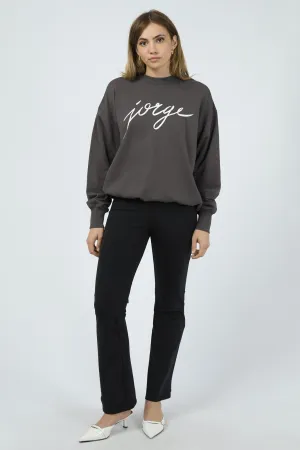 Jorge Script Crew Washed Black