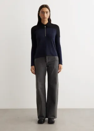 Knit Zip Polo
