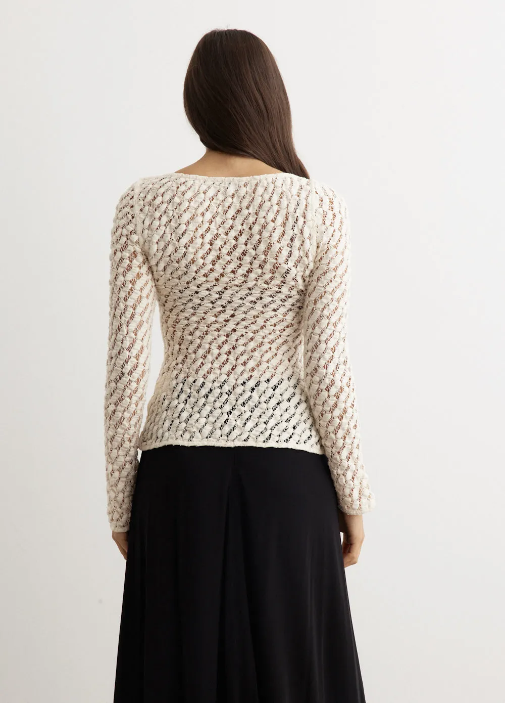 Lace Boat Neck Top