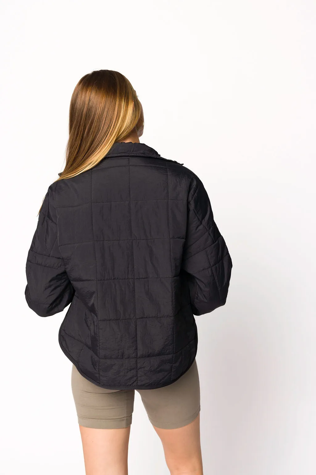 Layla Puffer Jacket in Black