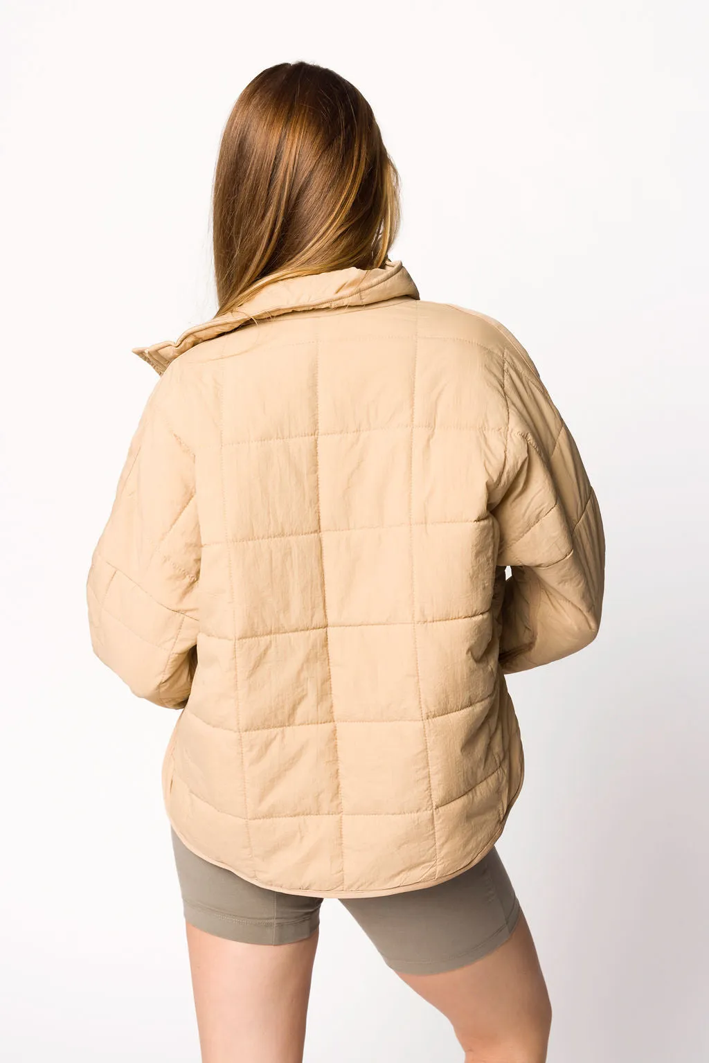 Layla Puffer Jacket in Oat