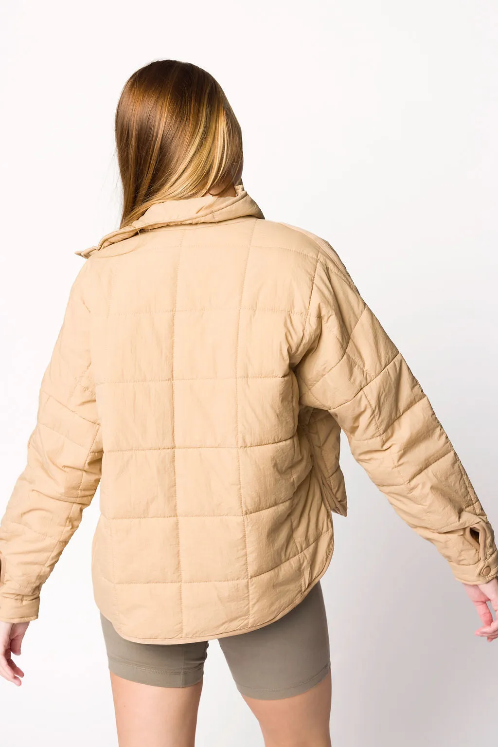 Layla Puffer Jacket in Oat