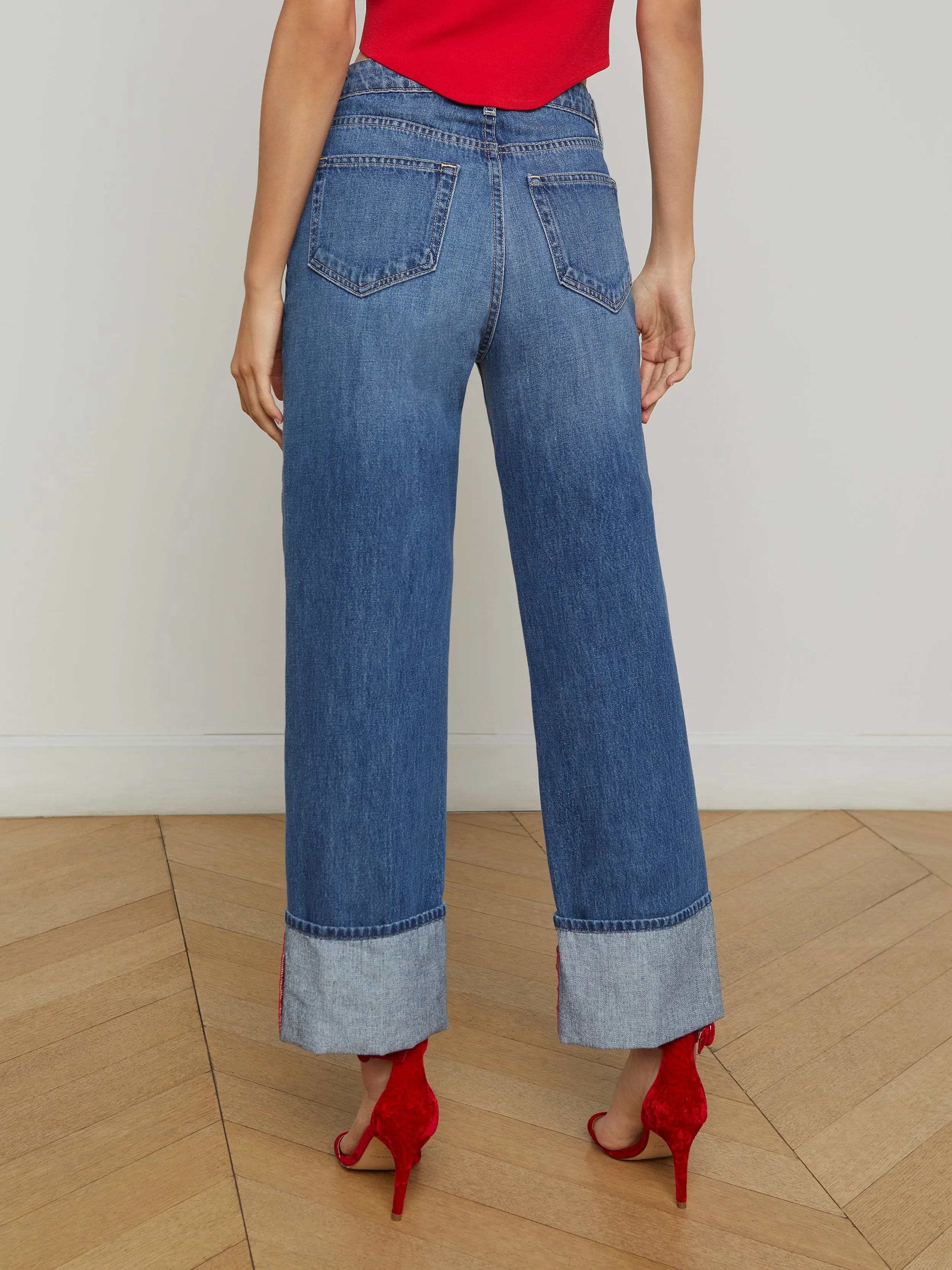 Leighton Cropped Cuffed Jean