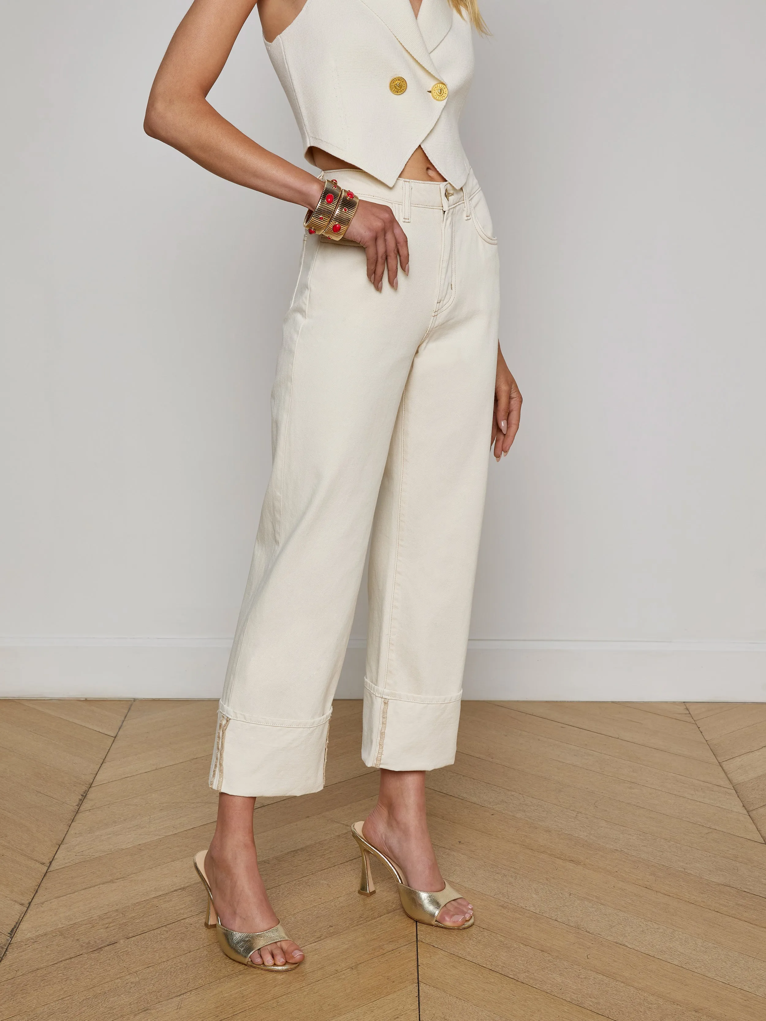 Leighton Cropped Cuffed Jean