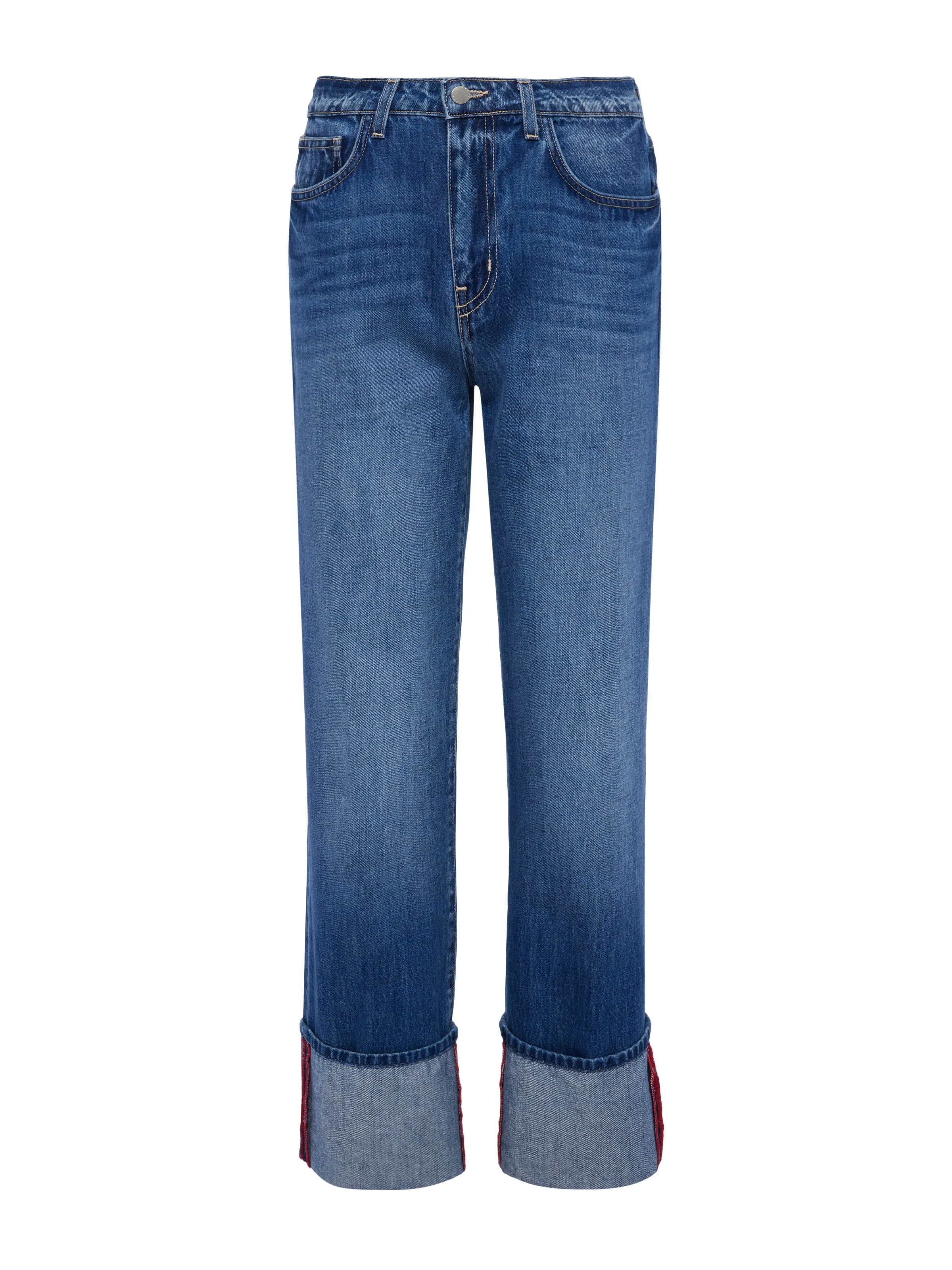 Leighton Cropped Cuffed Jean