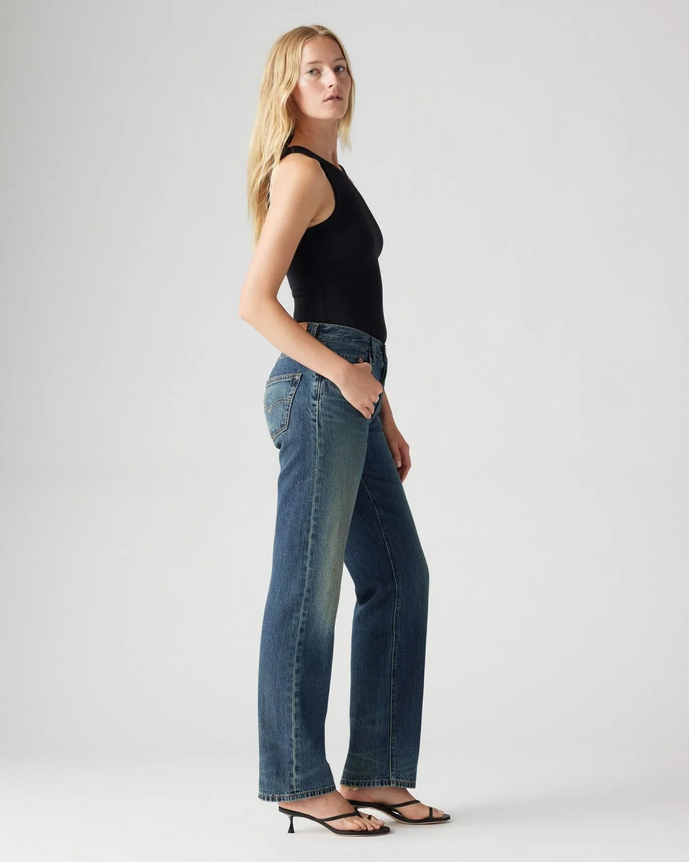 Levi's® Womens 501 90's Lightweight Relaxed Straight Fit Jeans - Bless The Rain