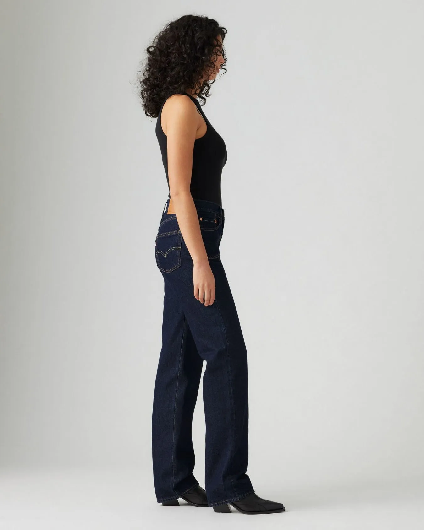 Levi's® Womens 501 90's Western Relaxed Straight Fit Jeans - Deep Breath