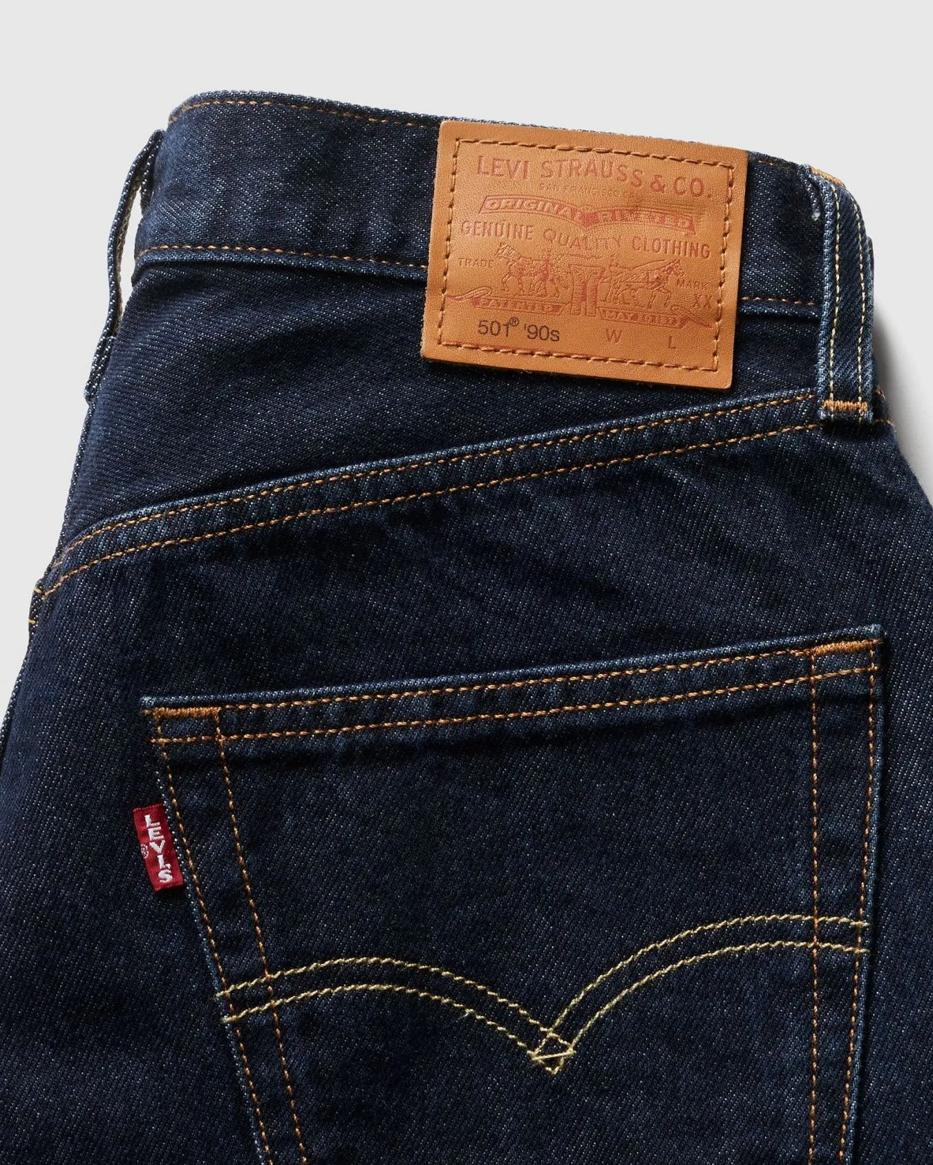Levi's® Womens 501 90's Western Relaxed Straight Fit Jeans - Deep Breath
