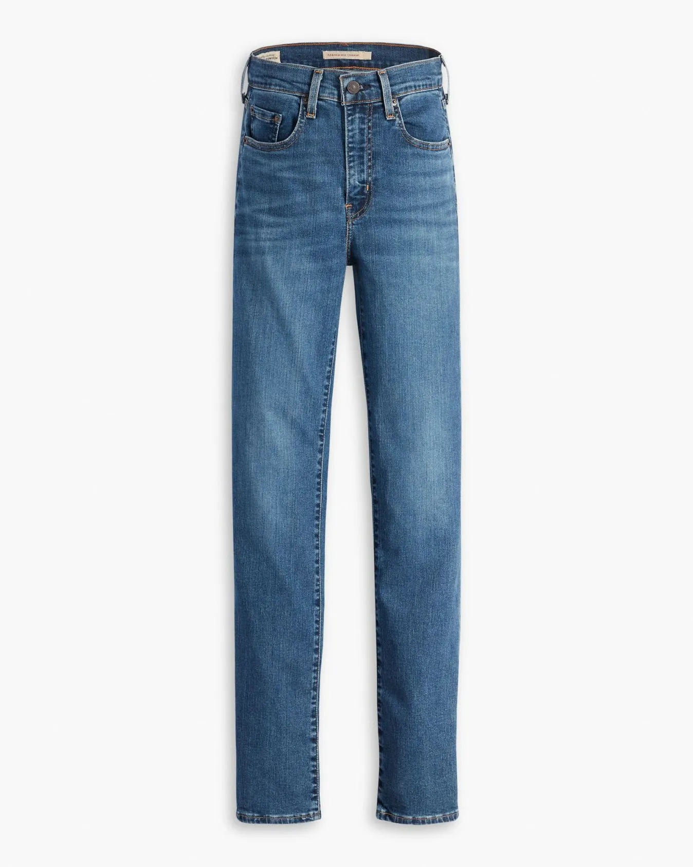 Levi's® Womens 724 High Rise Straight Leg Jeans - Blue Wave Mid