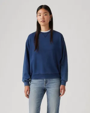 Levi's® Womens Heritage Crewneck Sweat - Medium Indigo