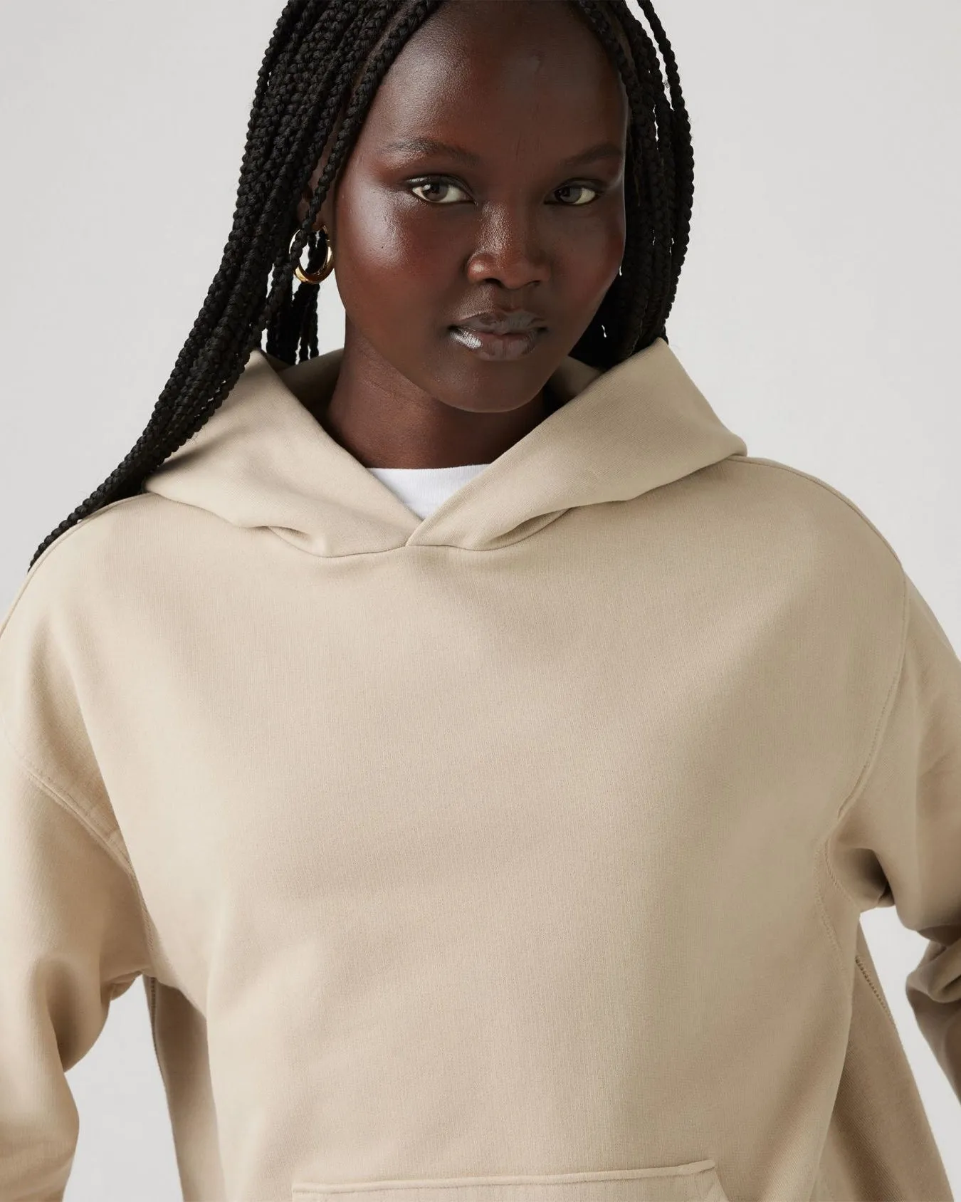 Levi's® Womens Heritage Hoodie - White Pepper GD