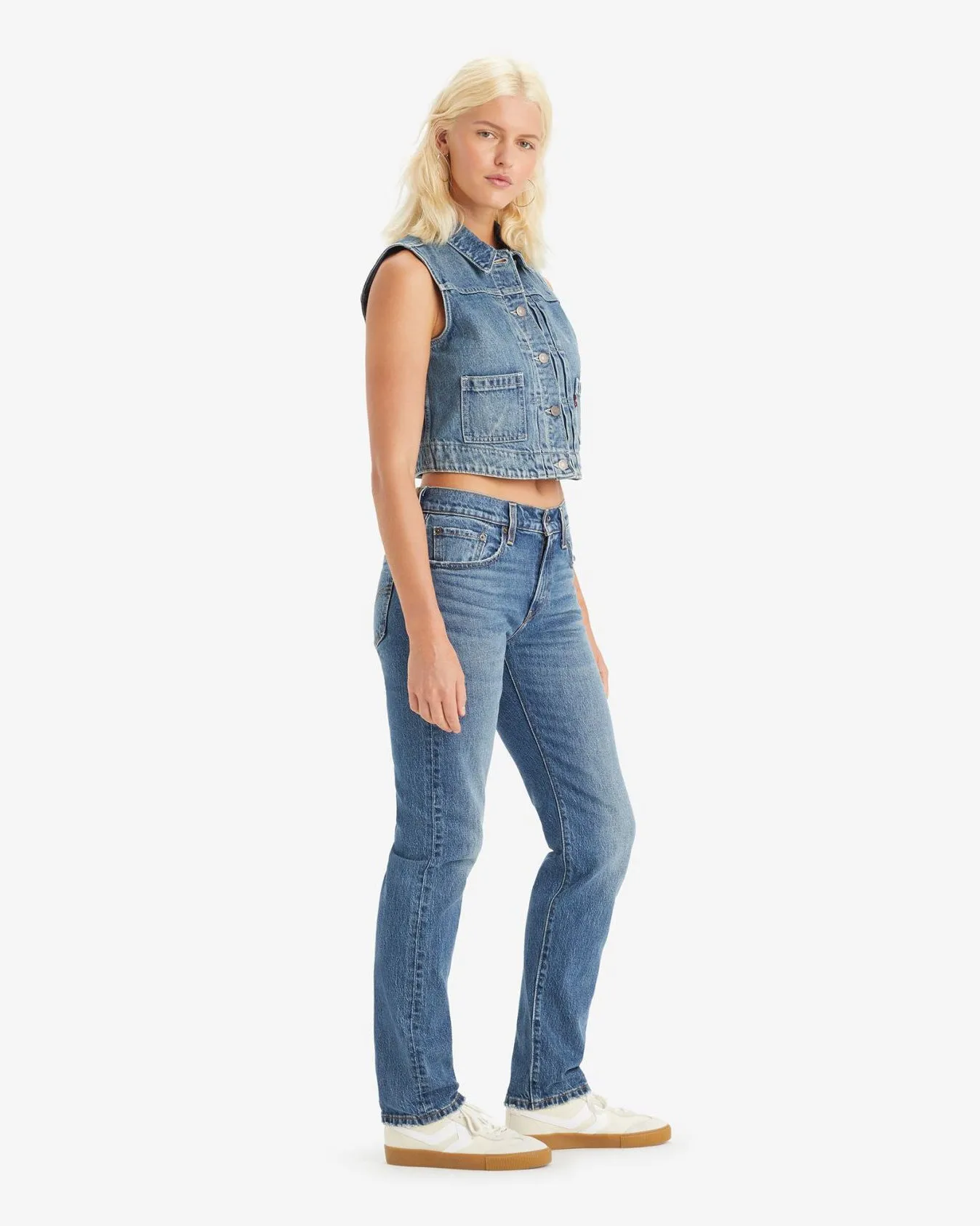 Levi's® Womens Middy Straight Jeans - On Trend