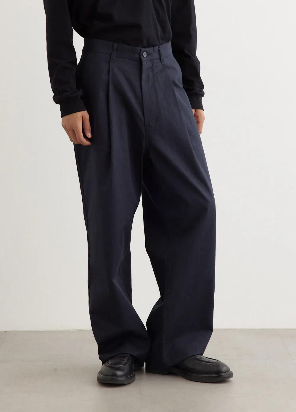 Linen Mixed Baker Pants